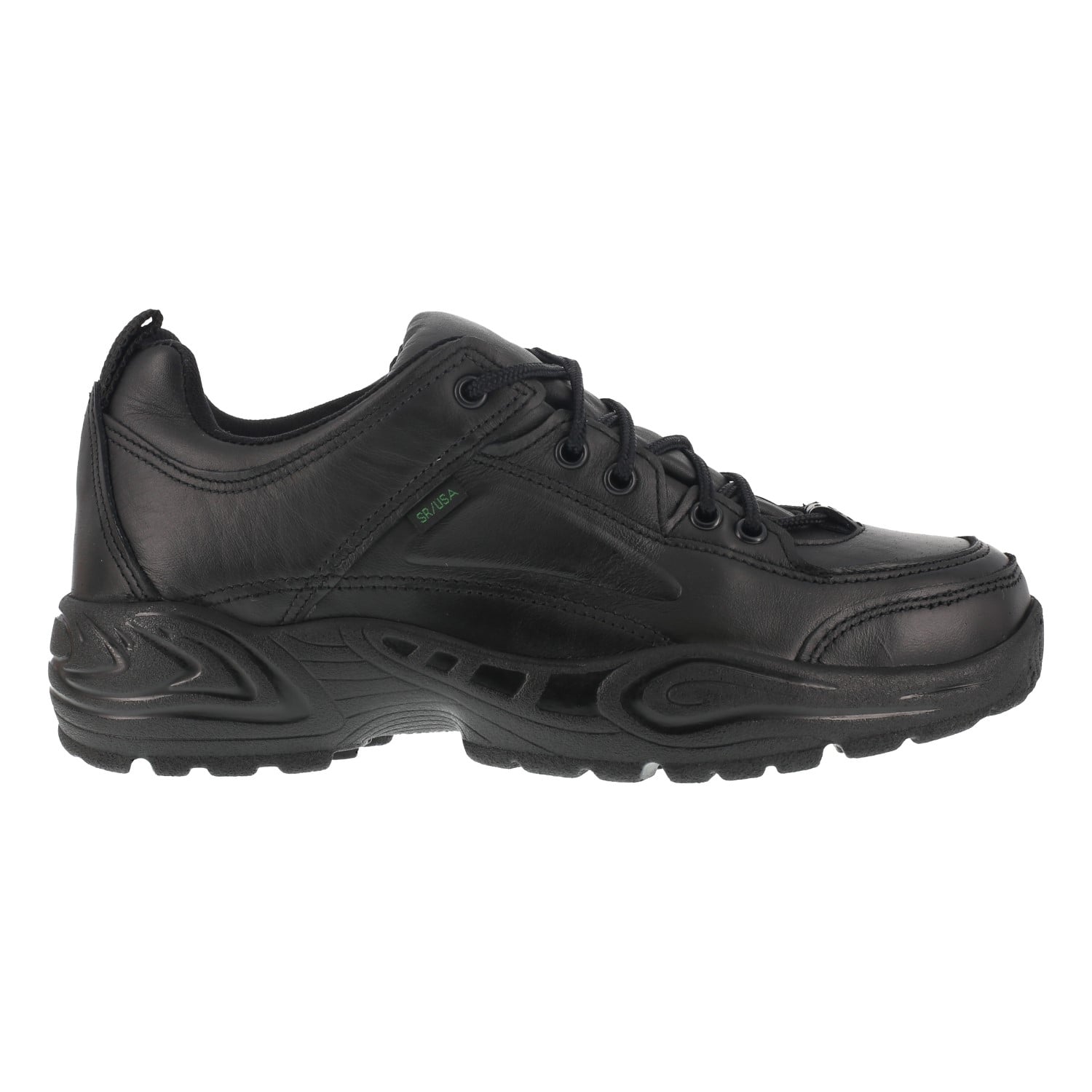 Reebok Work Postal Express Approved Men's Soft Toe Shoe Waterproof - Black - Side View