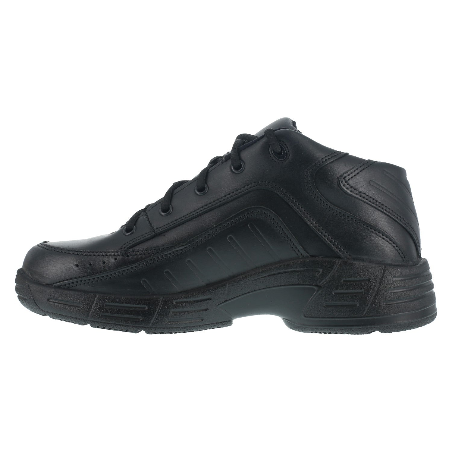Reebok Work Postal Express Approved Men's Soft Toe Shoe U.S.A Made - Black - Side View