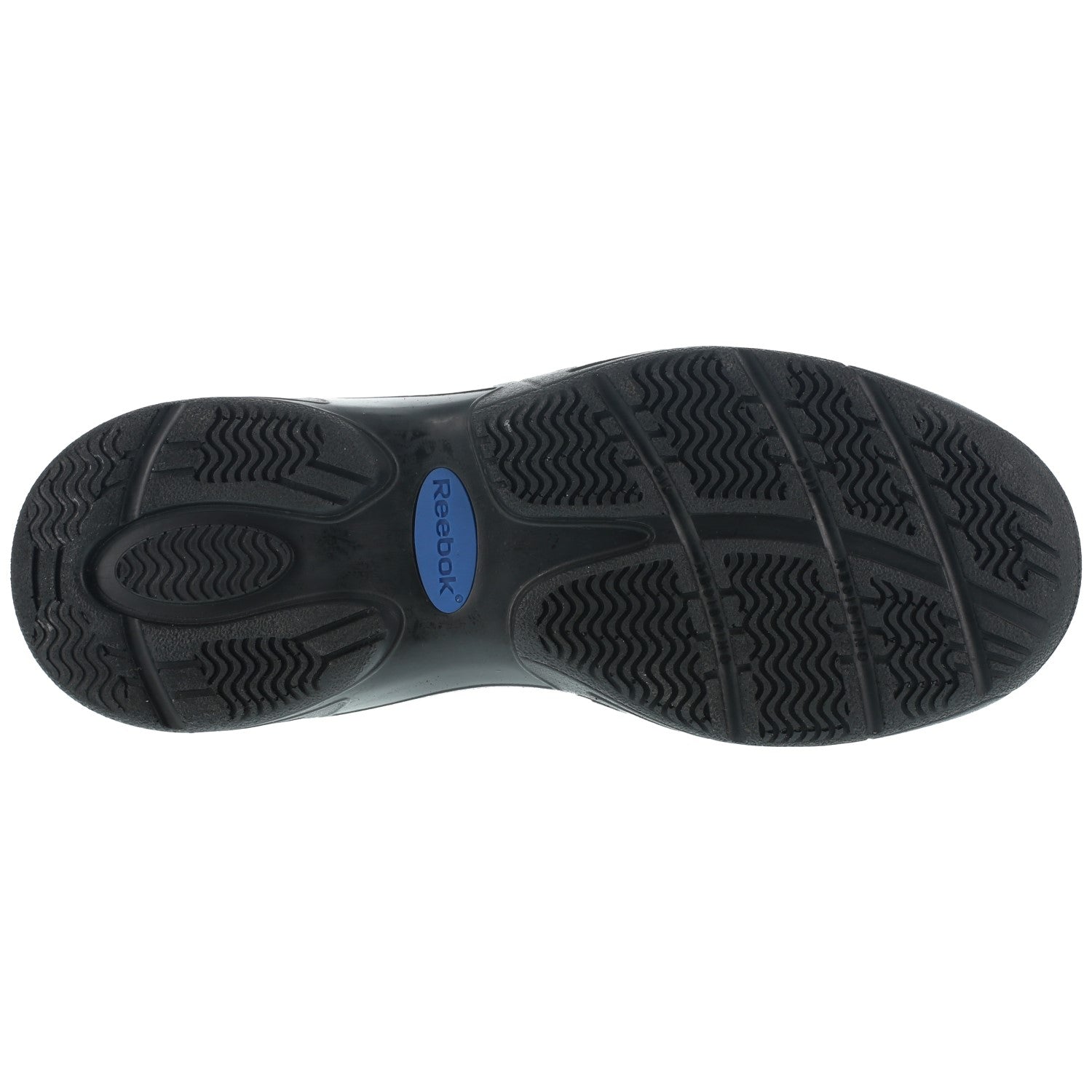 Reebok Work Postal Express Approved Men's Soft Toe Shoe U.S.A Made - Black - Outsole View