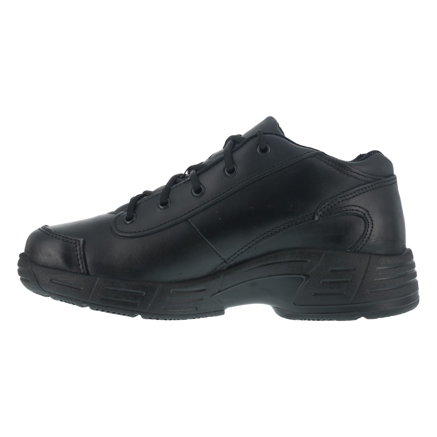 Reebok Work Postal Express Approved Men's Soft Toe Mid-Shoe U.S.A Made - Black - Side View