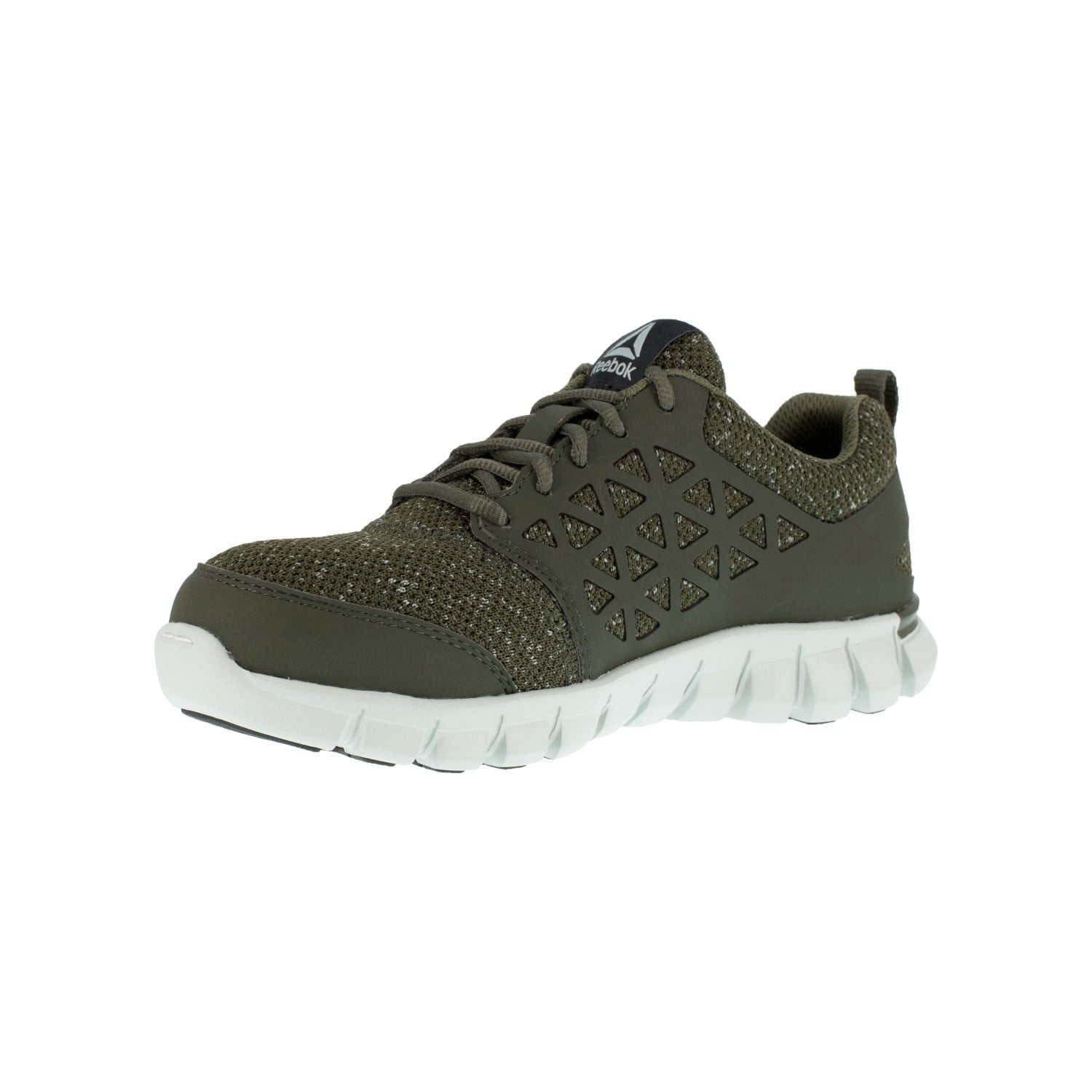 Reebok Work Women's Sublite Cushion Alloy Toe Athletic Work Shoe - Olive Green - Other Profile View
