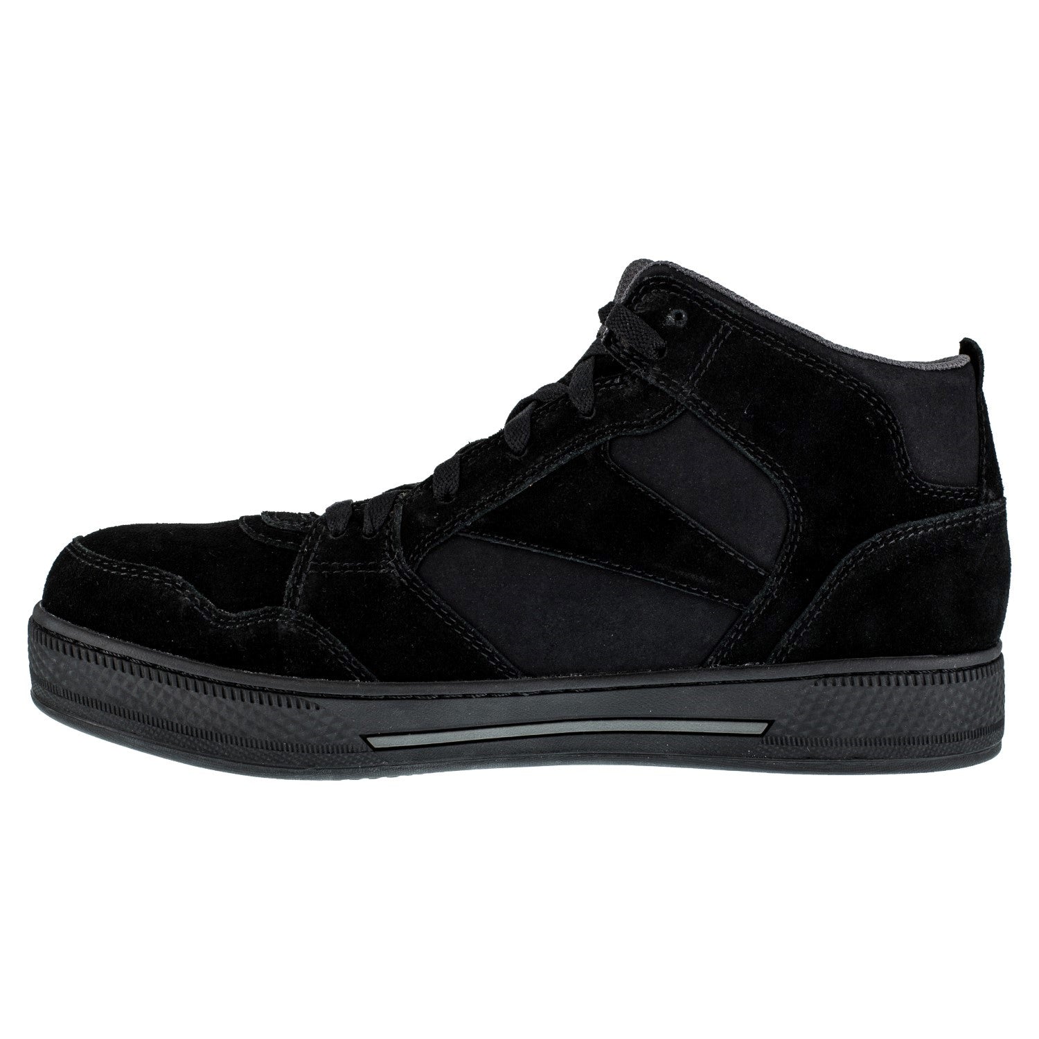 Reebok Work Men's Dayod Comp Toe Skate Shoe - Black - Side View