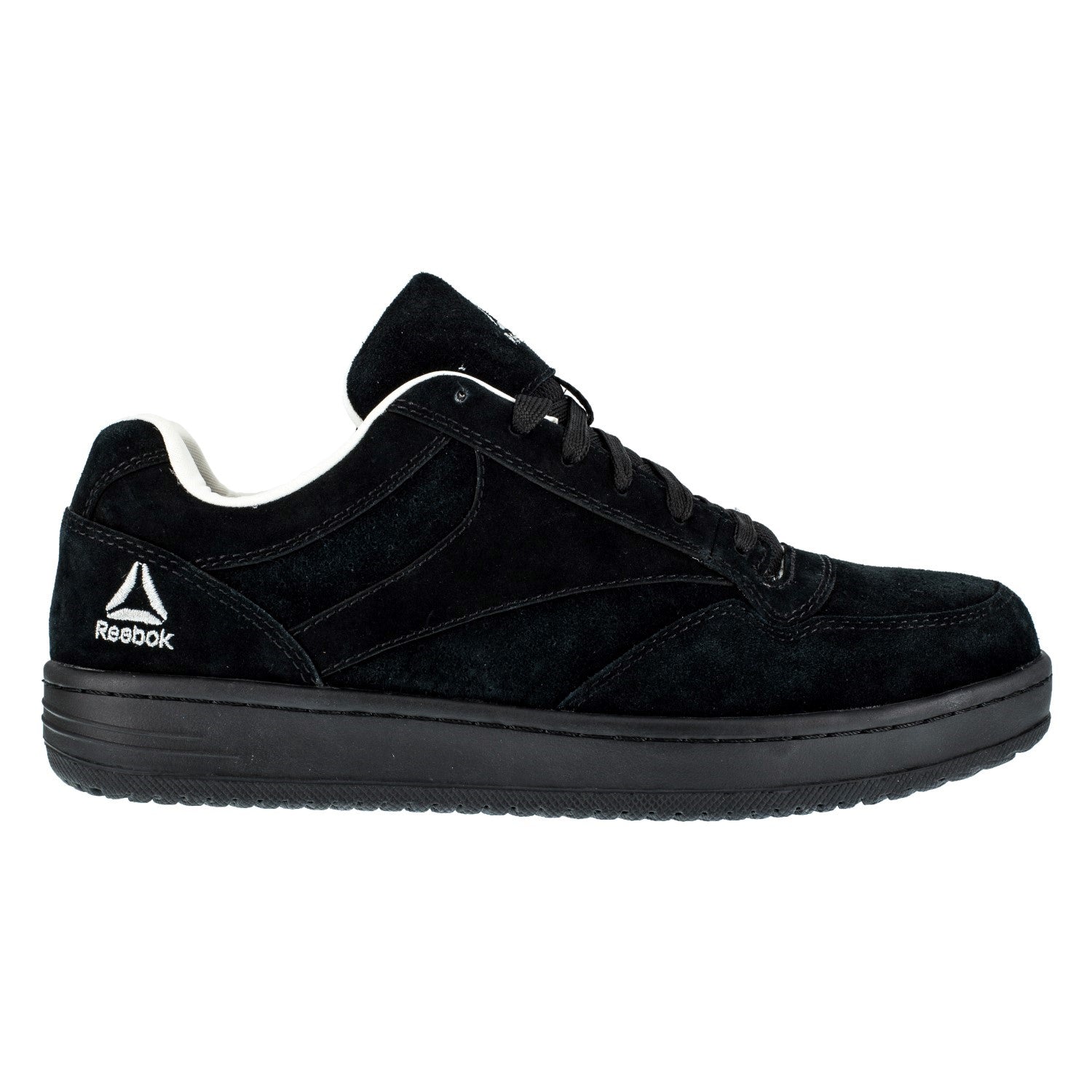 Reebok Work Women's Steel Toe Skate Shoe - Black - Side View