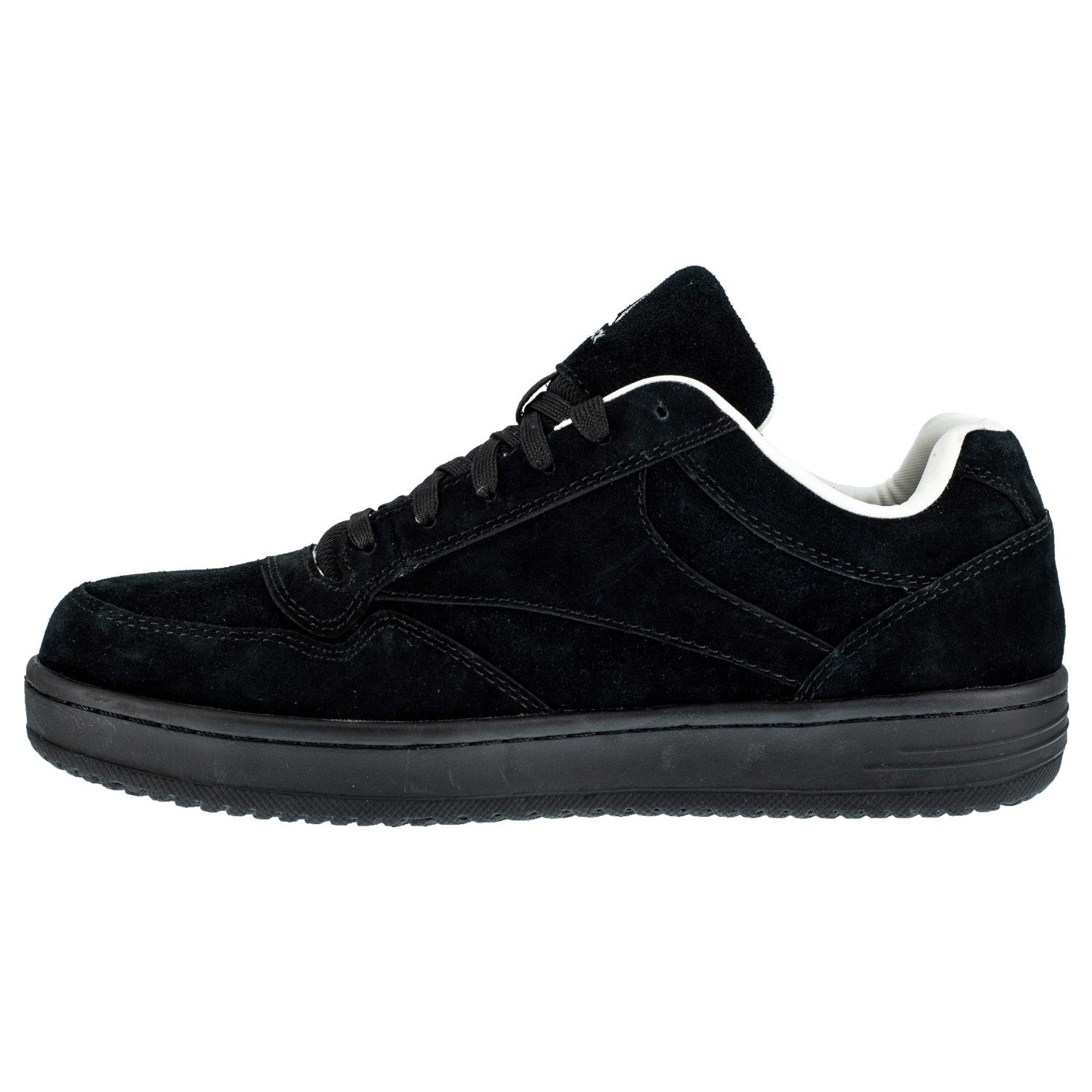 Reebok Work Women's Steel Toe Skate Shoe - Black - Side View