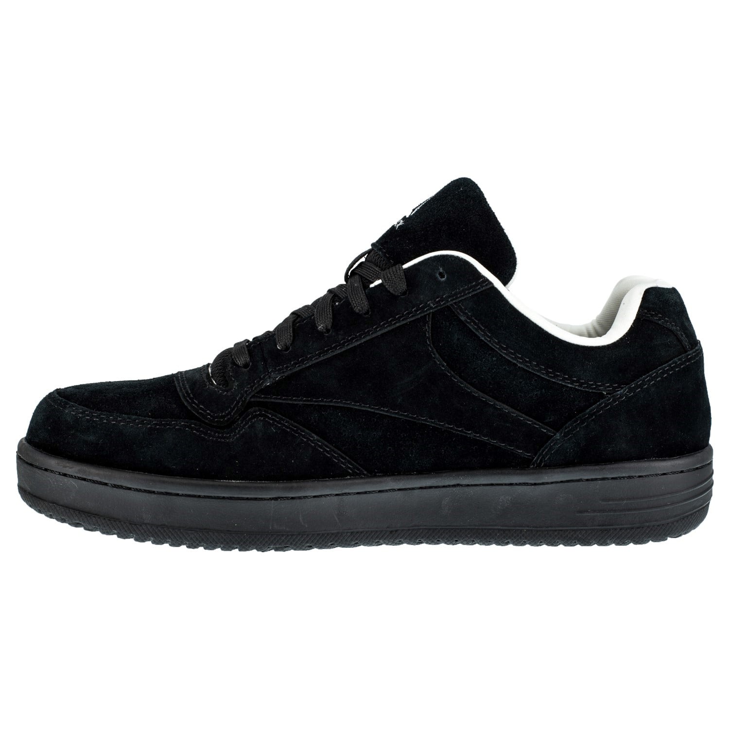 Reebok Work Men's Steel Toe Skate Shoe - Black - Side View
