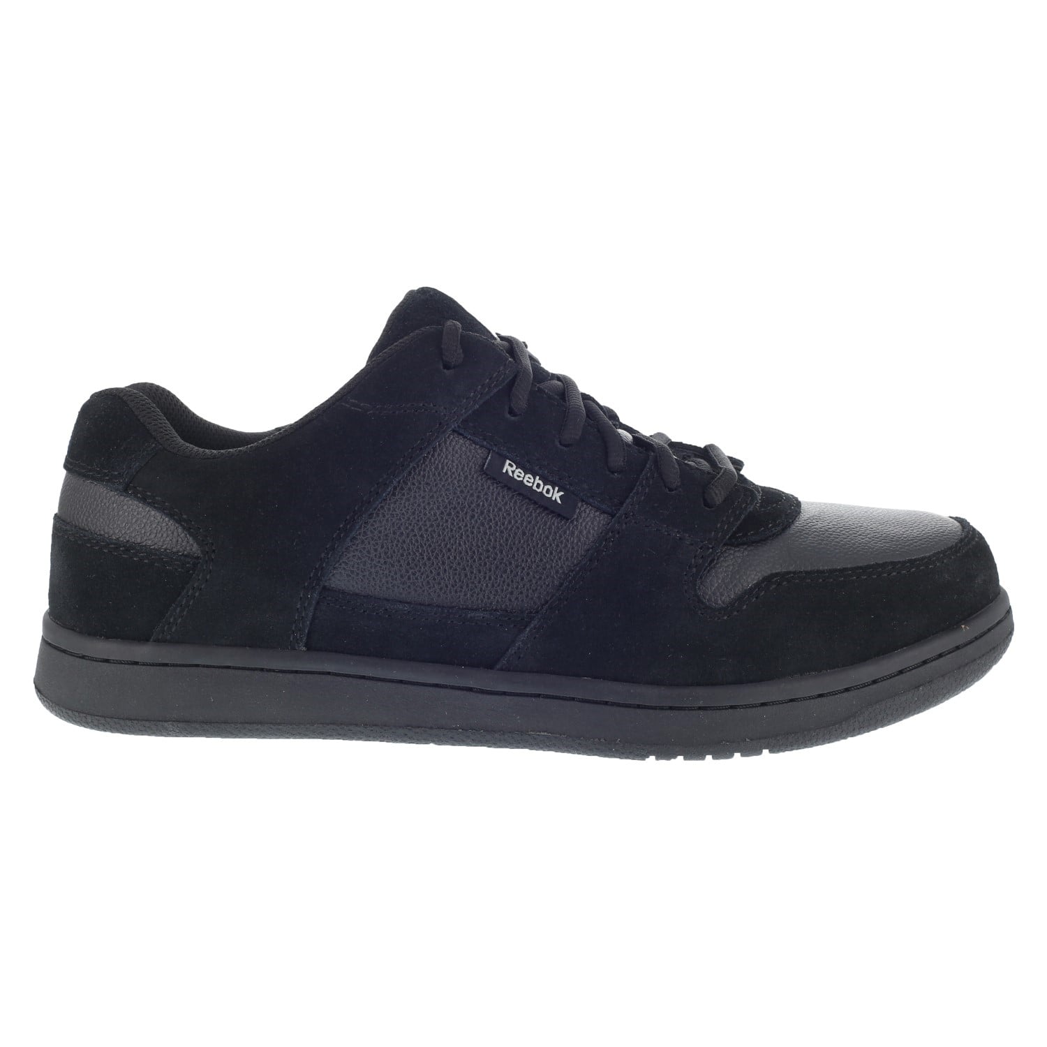 Reebok Work Women's Steel Toe Skate Shoe - Black - Side View