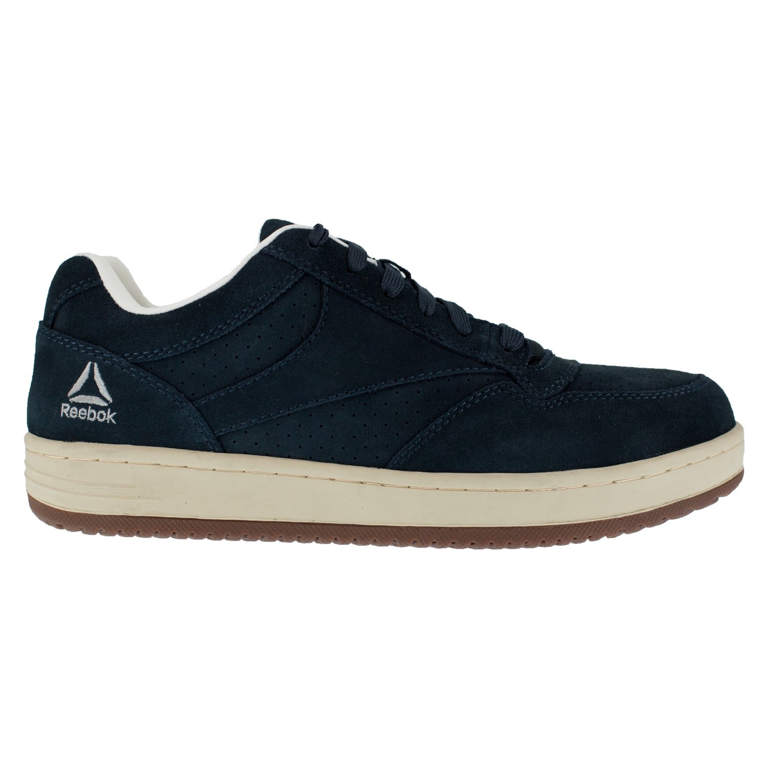 Reebok Work Women's Steel Toe Skate Shoe - Navy - Side View