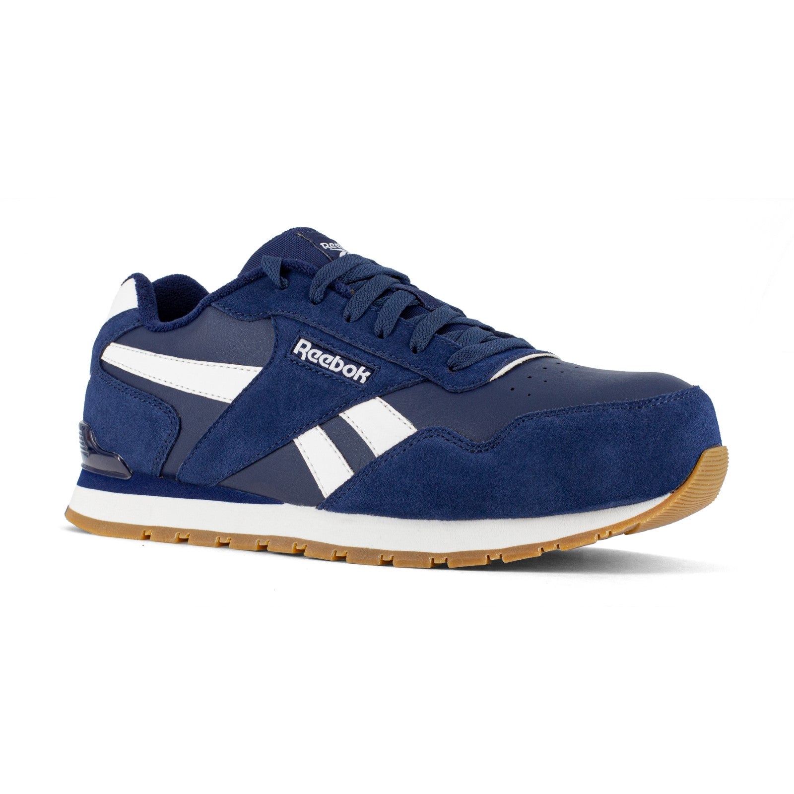 Reebok Work Men's Harman Work EH Comp Toe Sneaker - Navy - Profile View