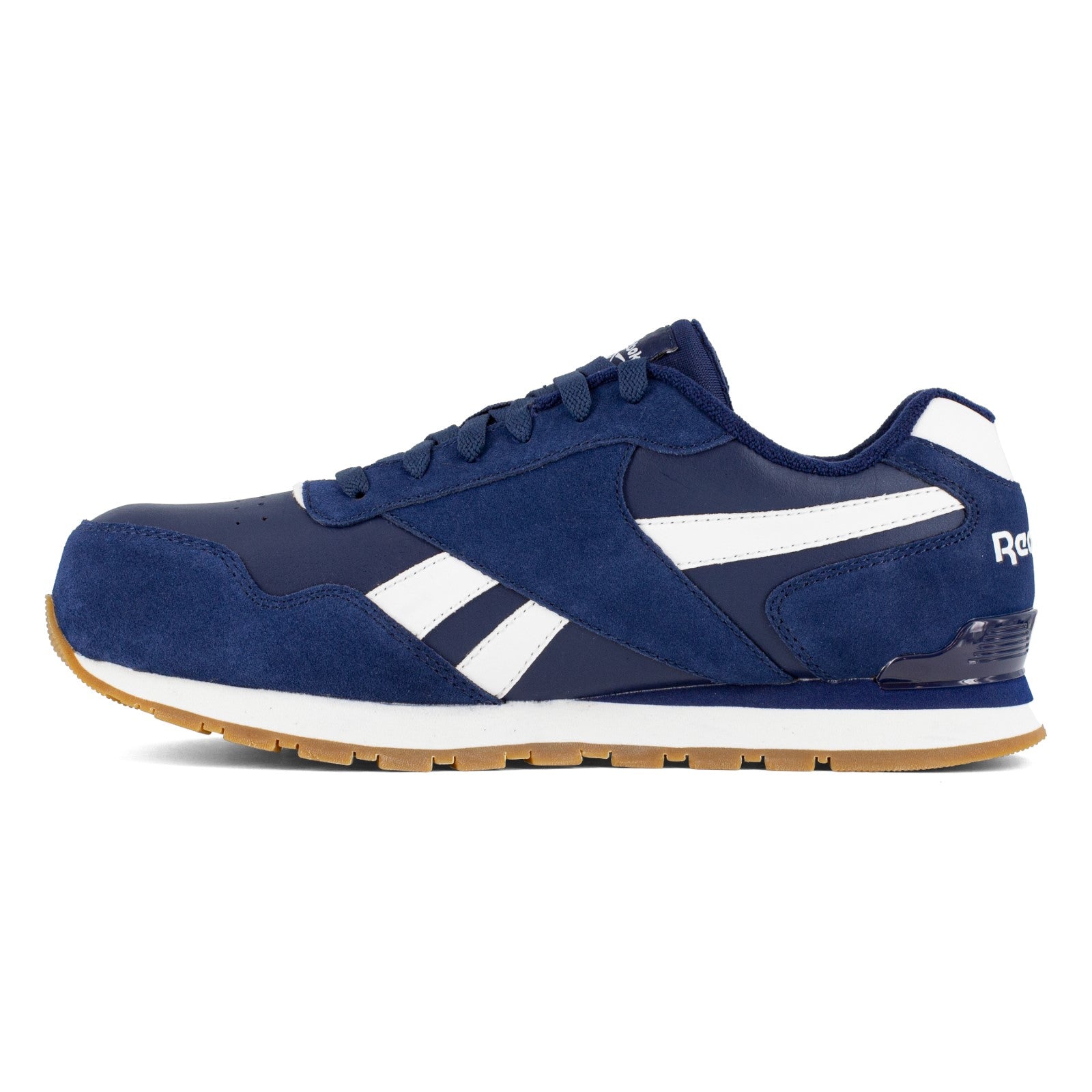 Reebok Work Men's Harman Work EH Comp Toe Sneaker - Navy - Side View