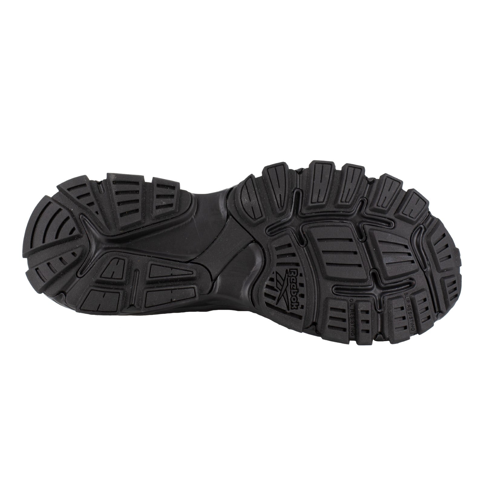 Reebok Work Men's Hyperium Work EH Composite Toe Retro Training Running Work Shoe - Black - Outsole View