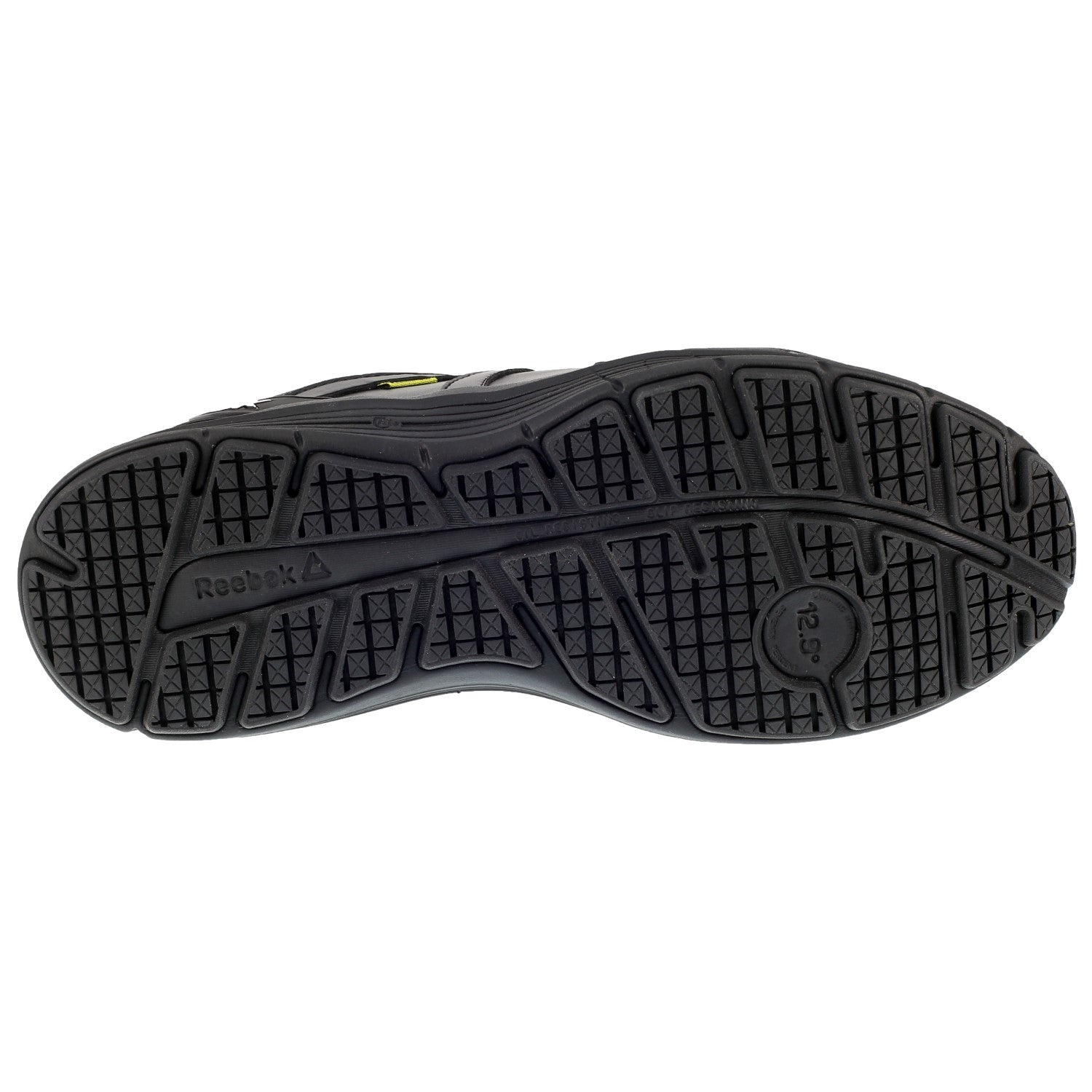 Reebok Work Women's Guide Industrial Soft Toe Shoe - Black - Outsole View