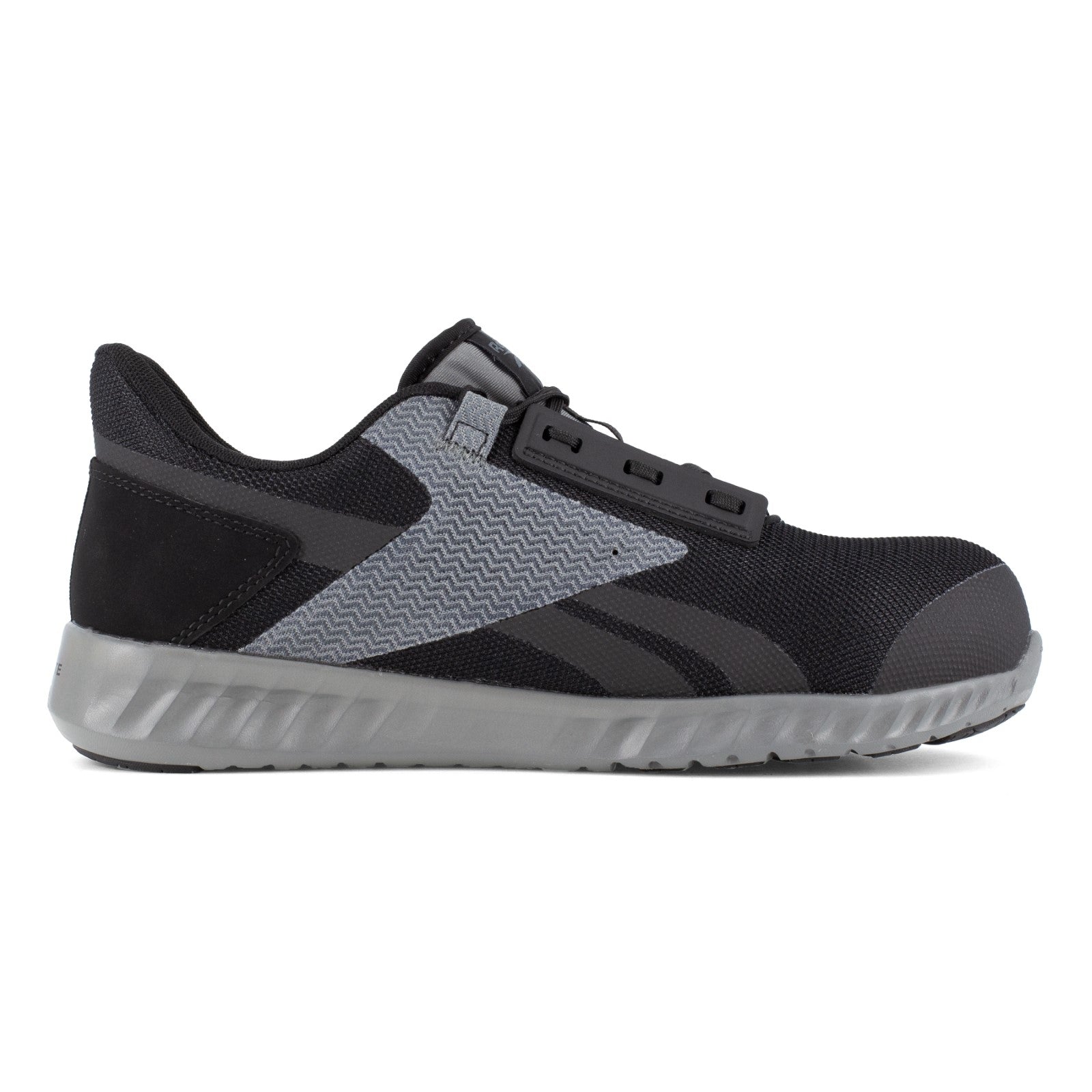 Reebok Work Men's Sublite Legend Work SD10 Composite Toe Athletic Work Shoe - Black - Side View