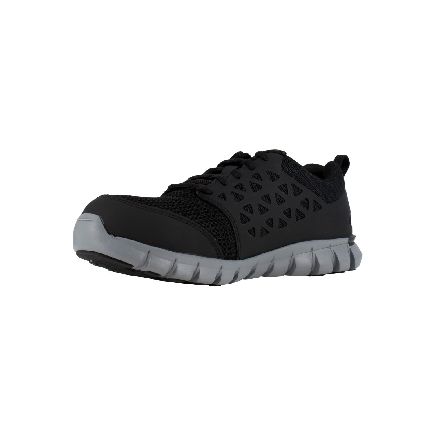 Reebok Work Men's Sublite Cushion Alloy Toe Comfort Athletic Work Shoe - Black - Other Profile View
