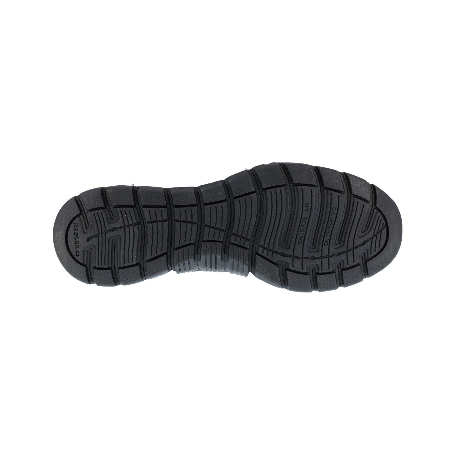 Reebok Work Women's Sublite Cushion Alloy Toe Athletic Work Shoe CD - Black - Outsole View