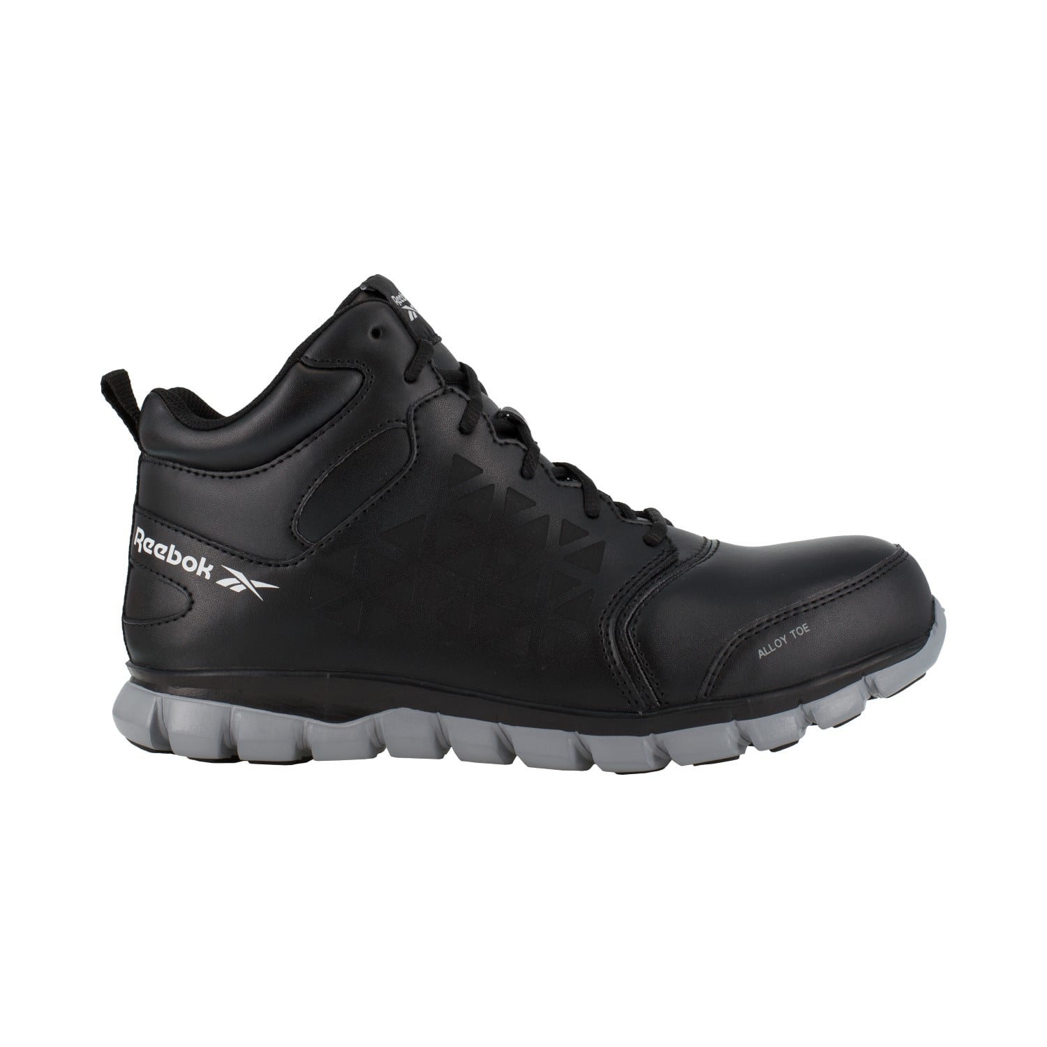 Reebok Work Men's Sublite Cushion Alloy Toe Work Boot - Black - Side View