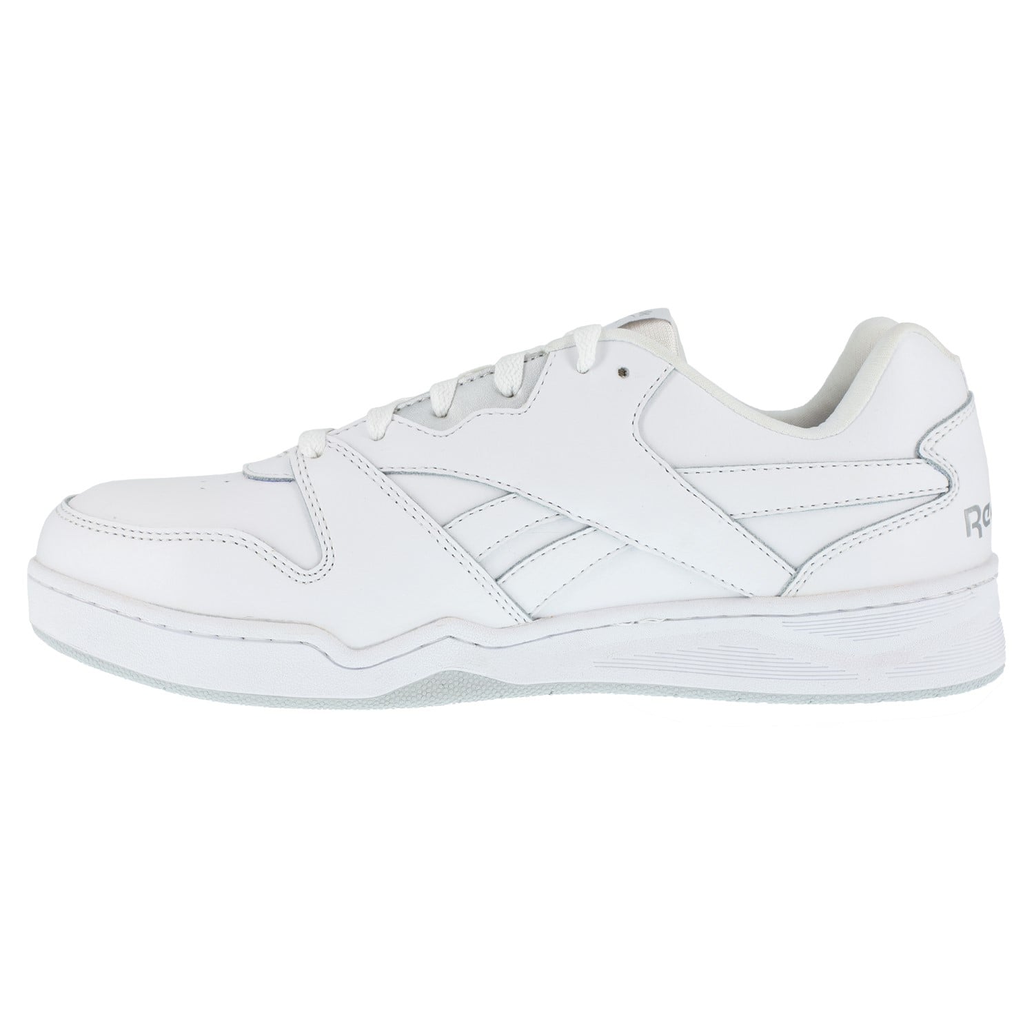 Reebok Work Men's BB4500 Low Cut - Static Dissipative - Composite Toe Sneaker - White and Grey - Side View