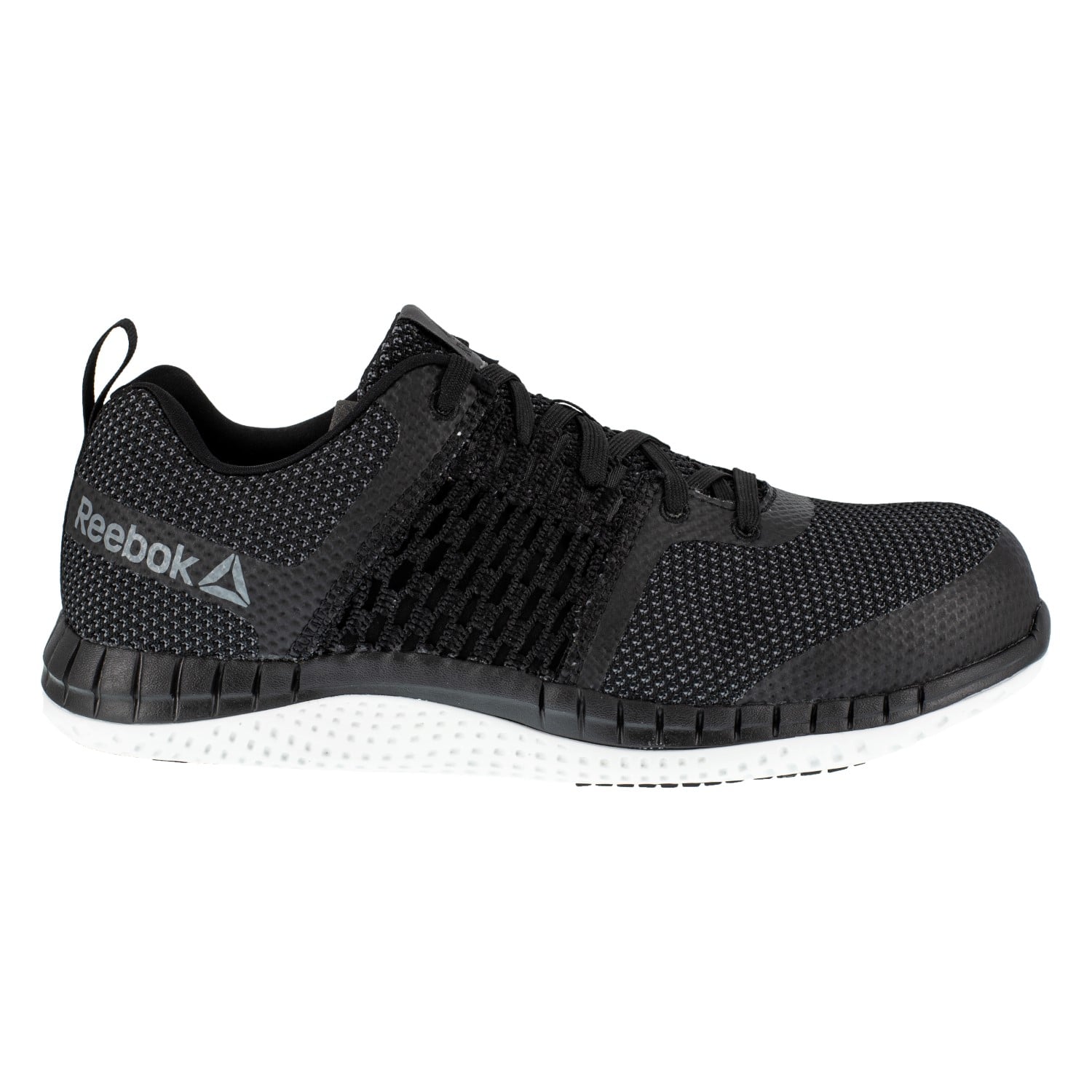 Reebok Work Men's Print Work ULTK - Composite Toe SD Athletic Work Shoe - Black - Side View