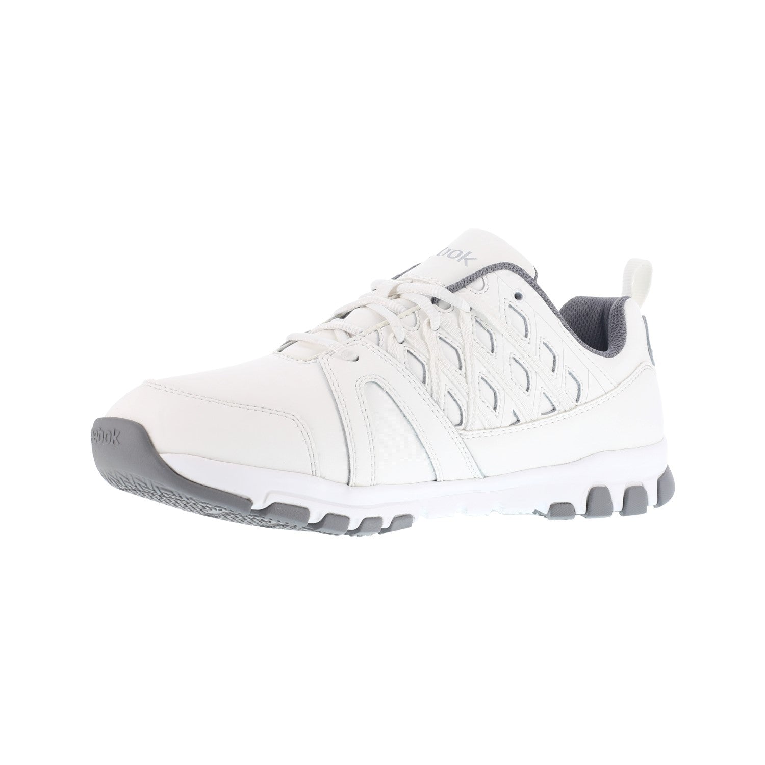 Reebok Work Men's Sublite Soft Toe Comfort Athletic Work Shoe ESD - White - Other Profile View