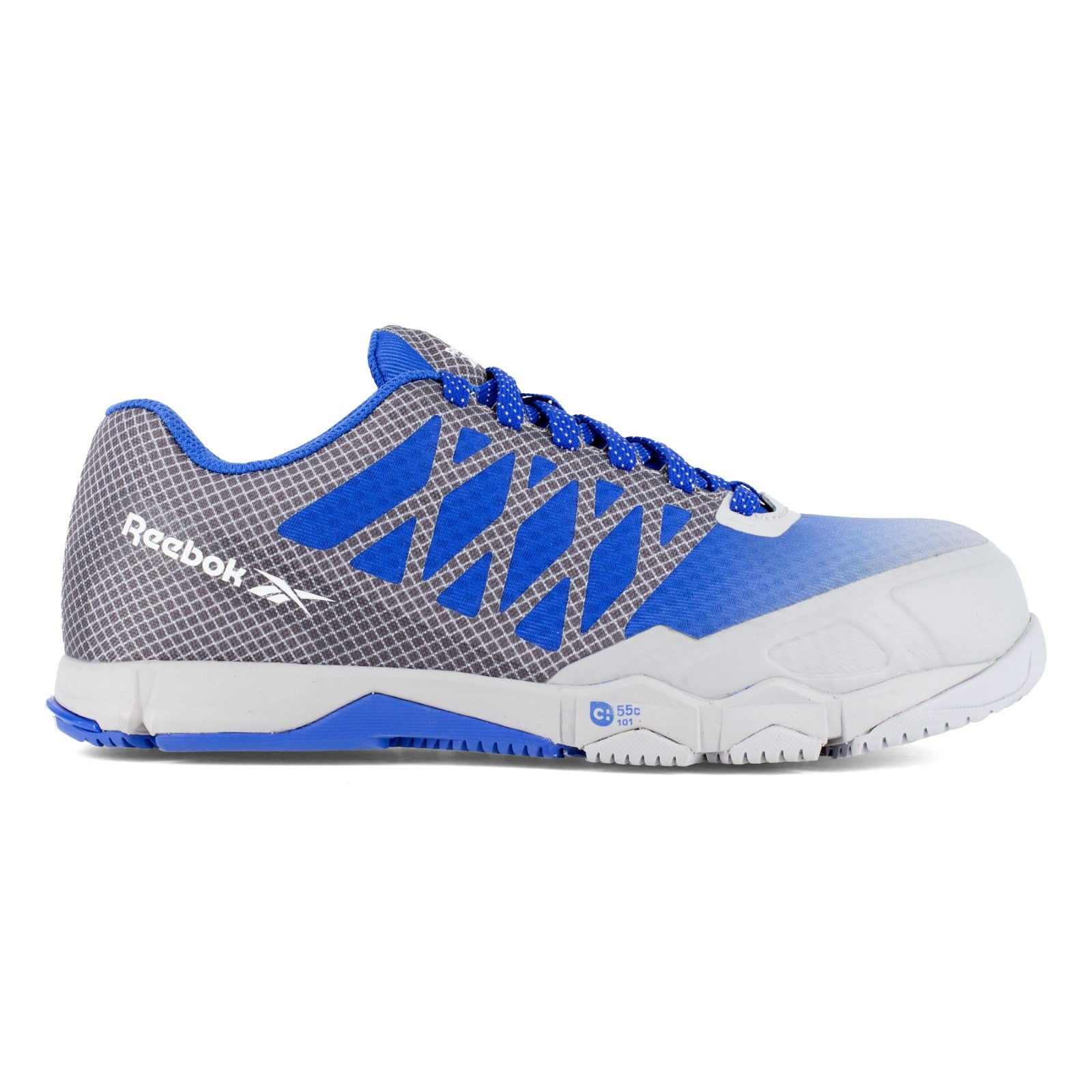 Reebok Work Women's Speed TR Work SD10 Composite Toe Athletic Shoe - Grey/Blue - Side View