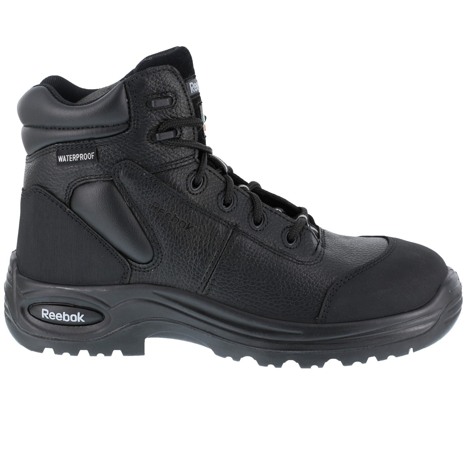 Reebok Work Men's Trainex 6" Waterproof Puncture Resistant Sport Boot - RB6765 - Black - Side View