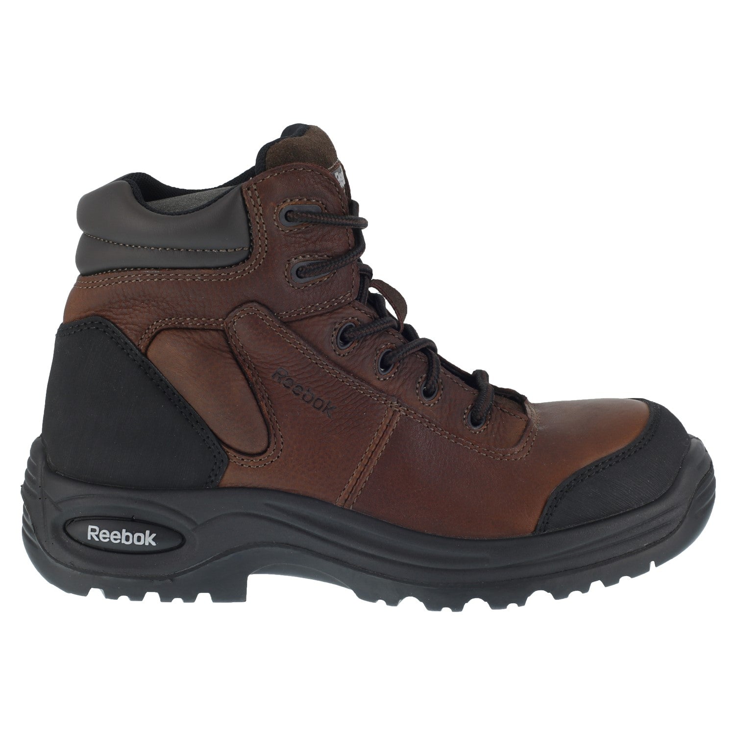 Reebok Work Women's Trainex Comp Toe Work Boot ESD - Dark Brown - Side View