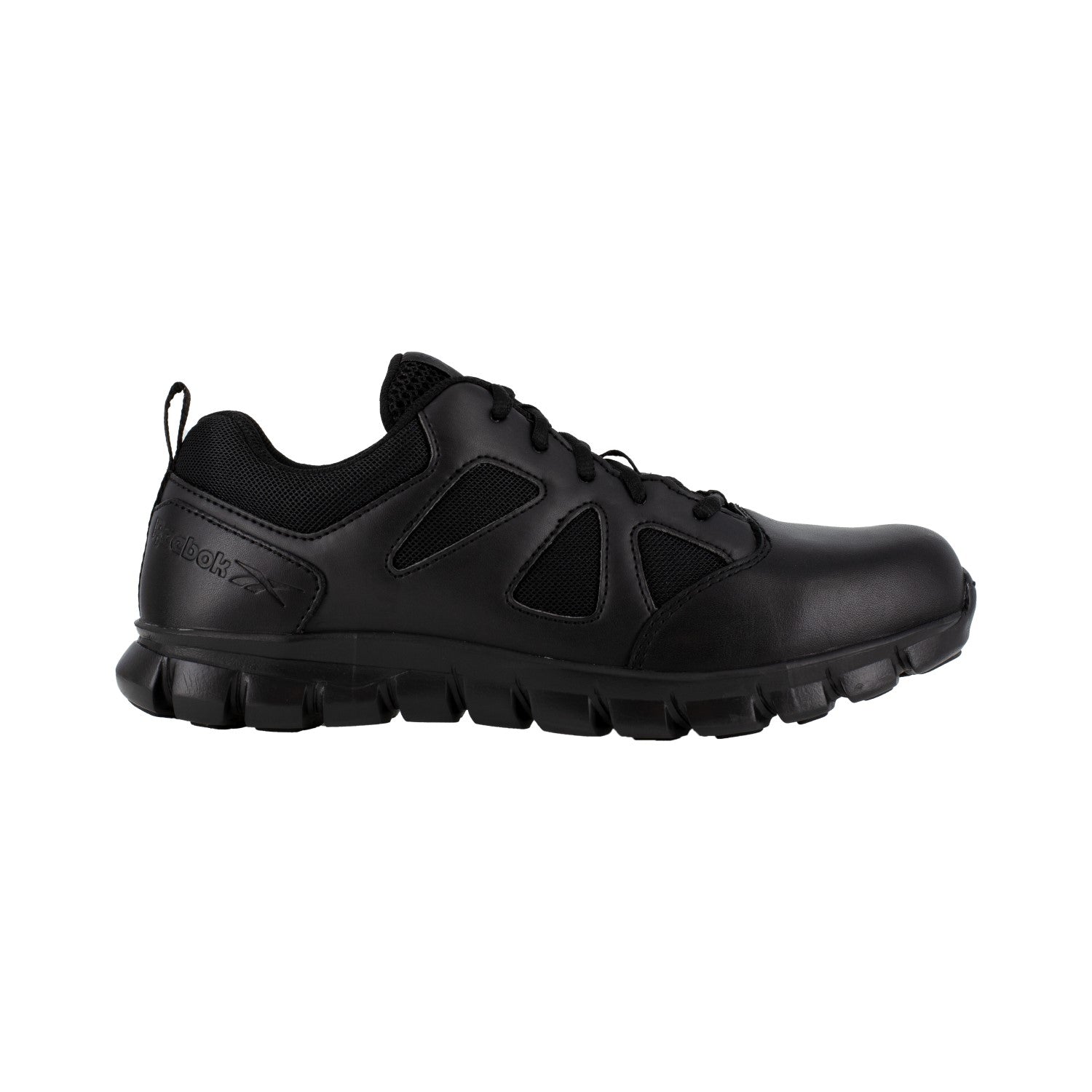Reebok Duty Women's Sublite Cushion Tactical Soft Toe Shoe - Black - Side View