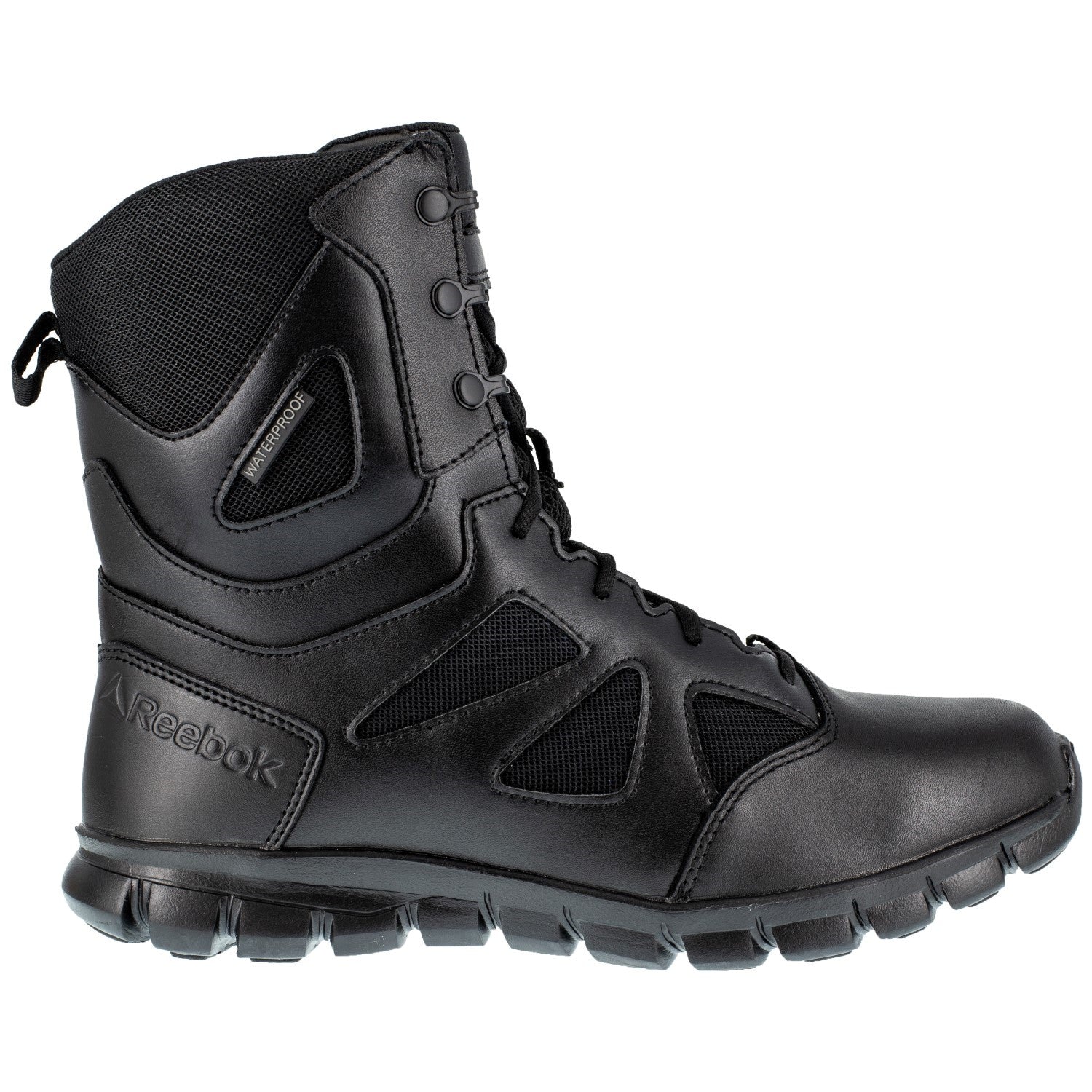 Reebok Duty Women's Sublite Cushion 8 inch Tactical Soft Toe Boot - Black - Side View