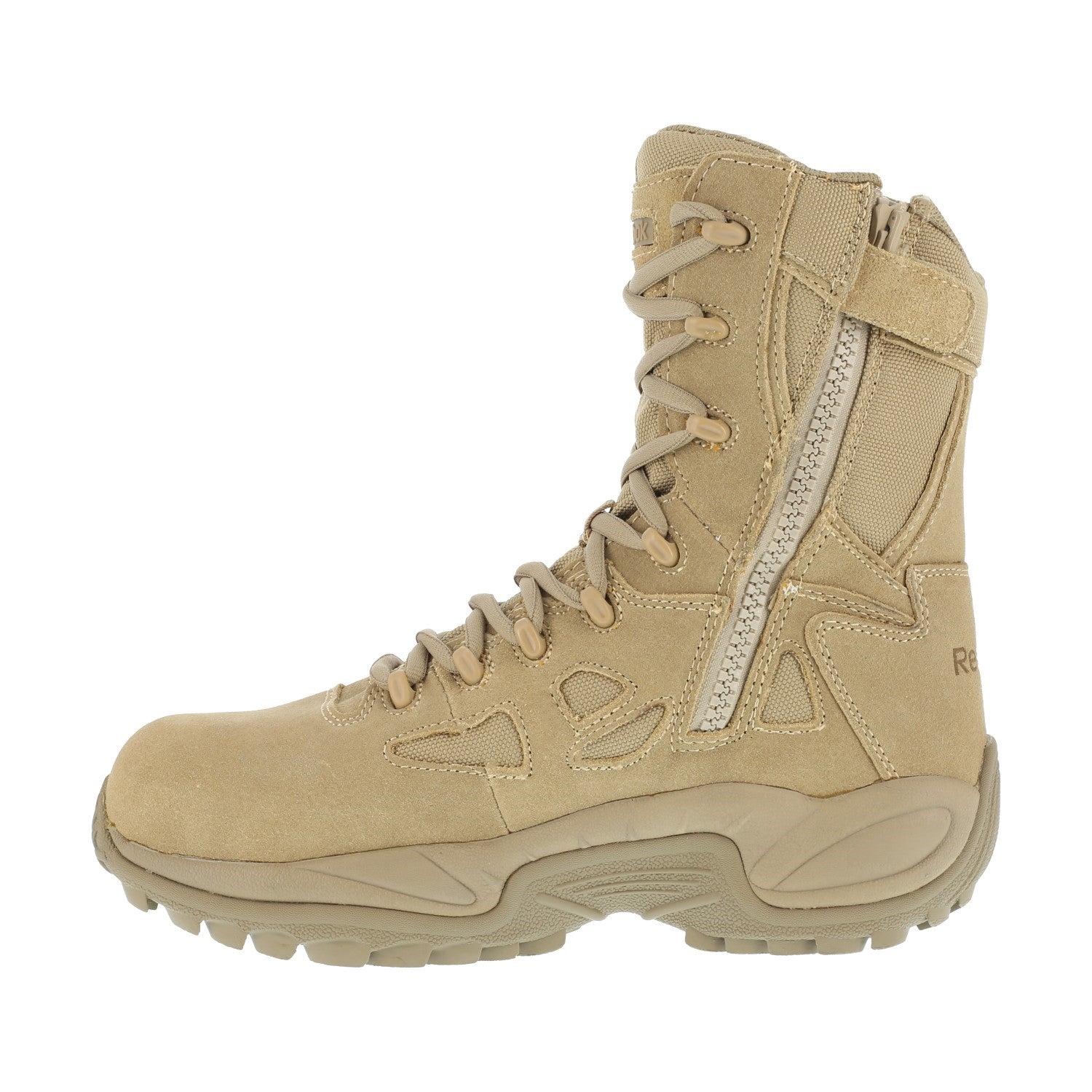 Reebok Duty Men's Rapid Response Tactical Soft Toe 8" Boot - Desert Tan - Side View
