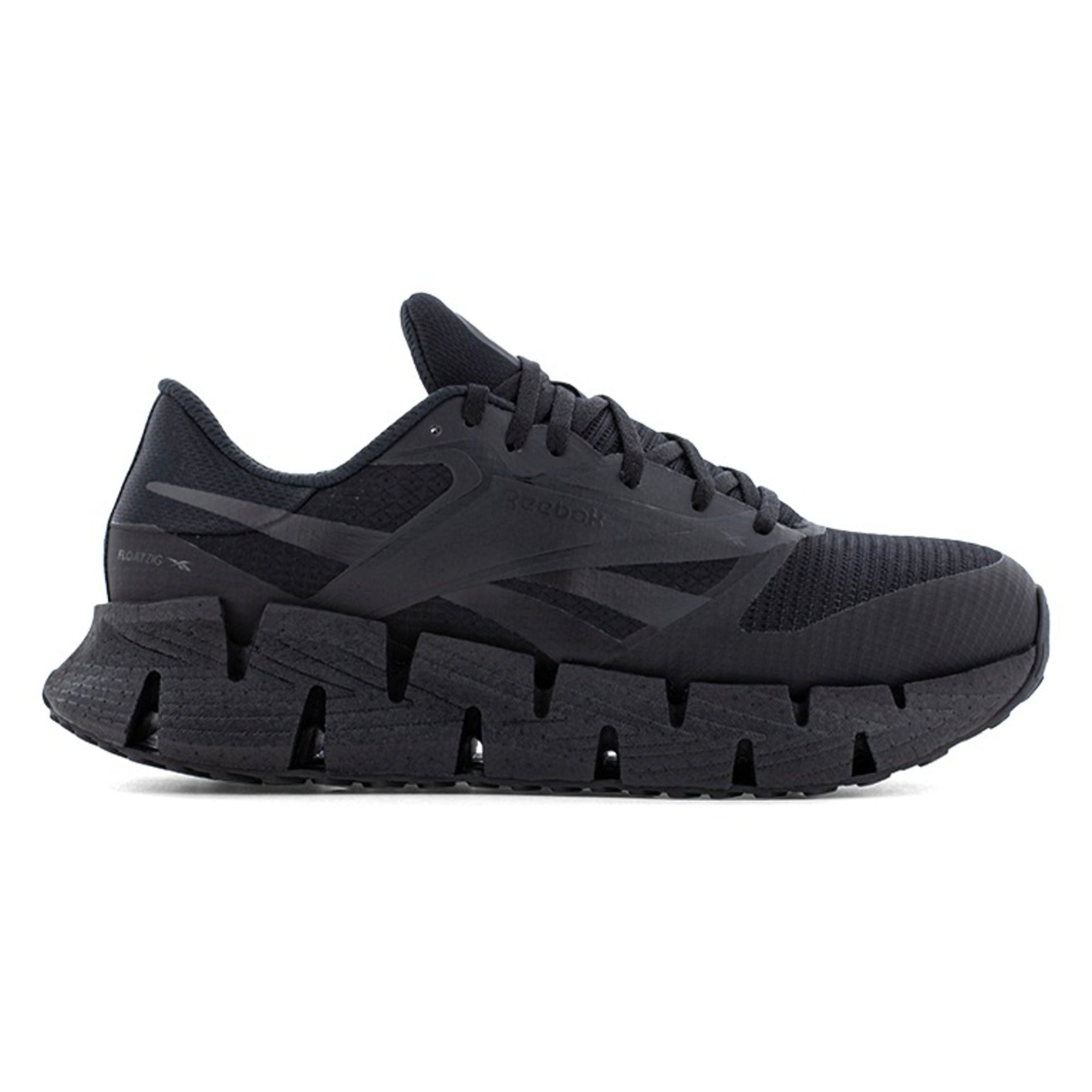 Reebok Men's RB3030 Black FloatZig Work Composite Toe Athletic Shoes - Black - side view