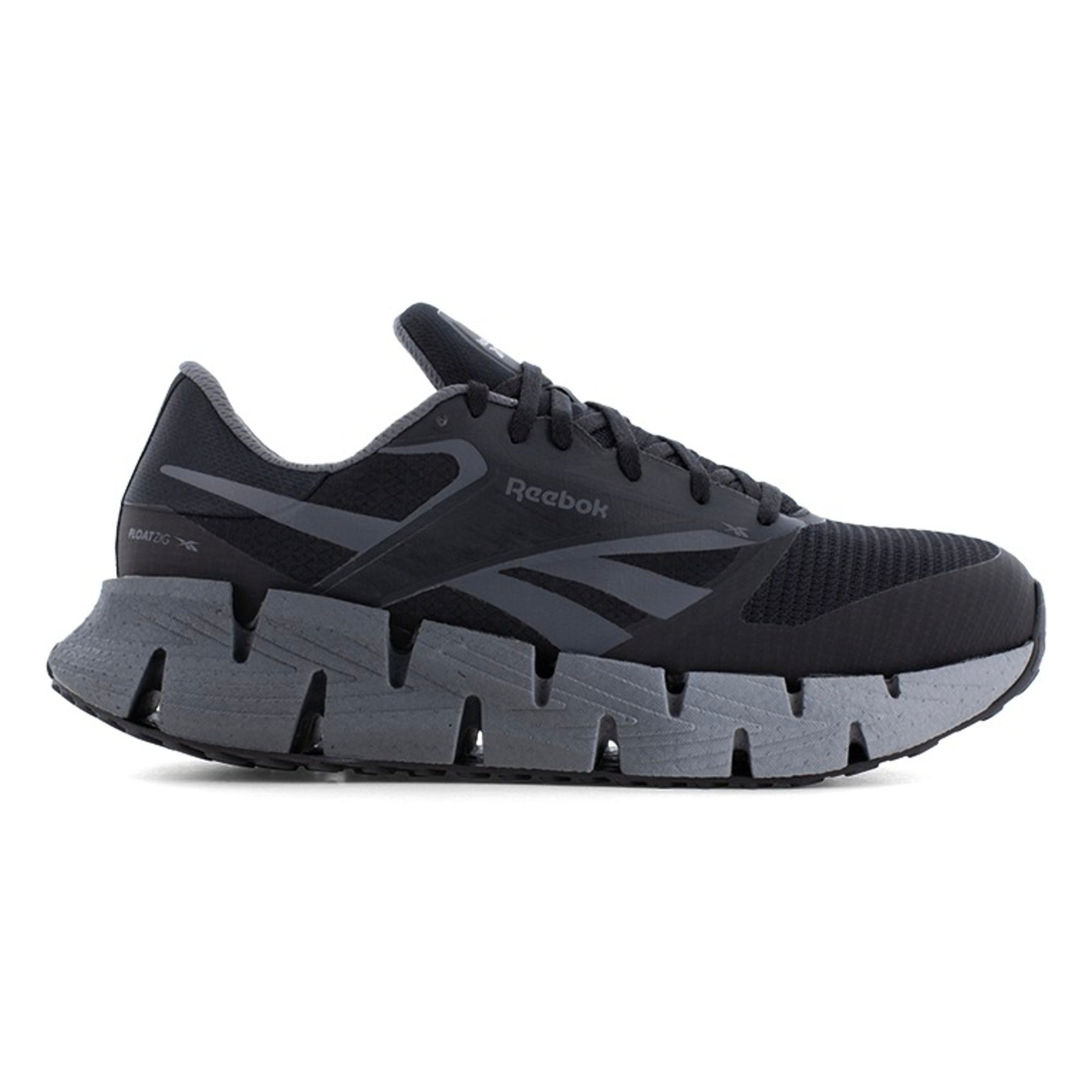 Reebok Men's RB3031 Black and Gray FloatZig Work Composite Toe Athletic SD10 - Black - side view