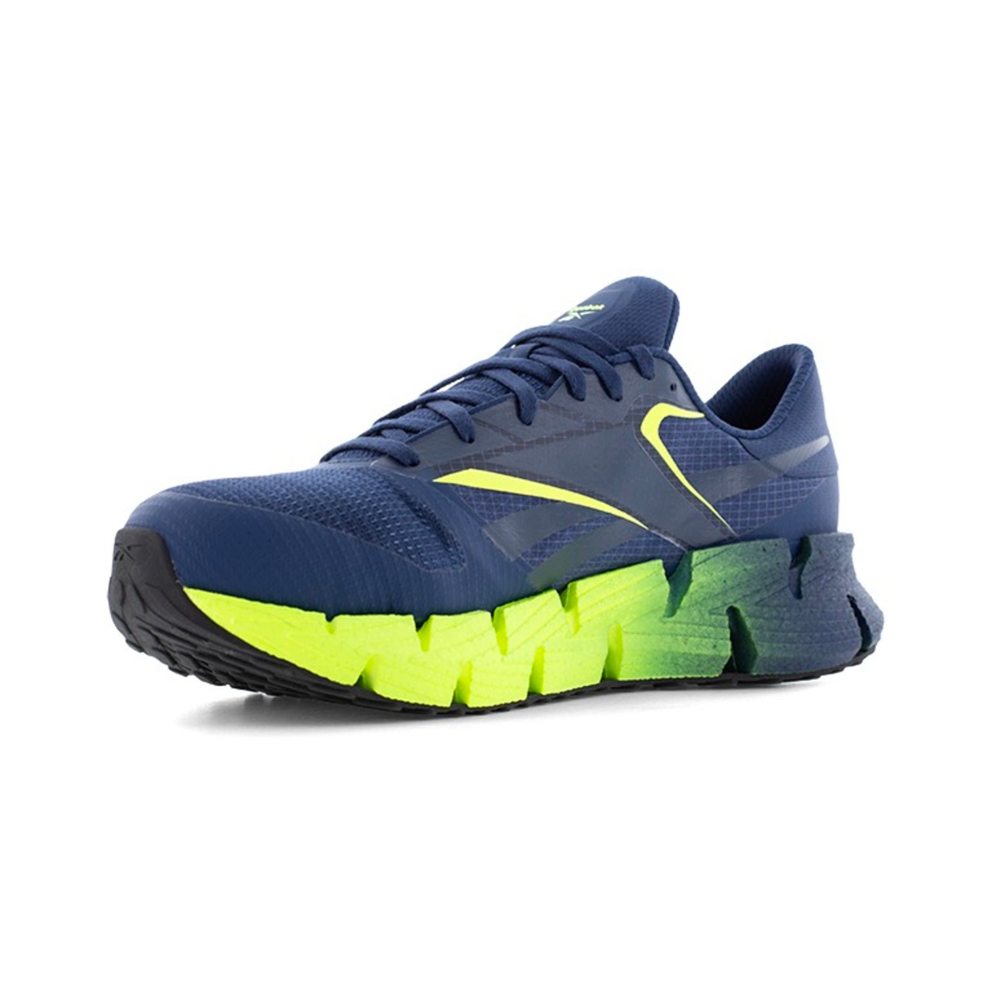 Reebok Men's RB3032 Blue and Lime FloatZig Work Composite Toe Athletic Shoes - Blue - angle2