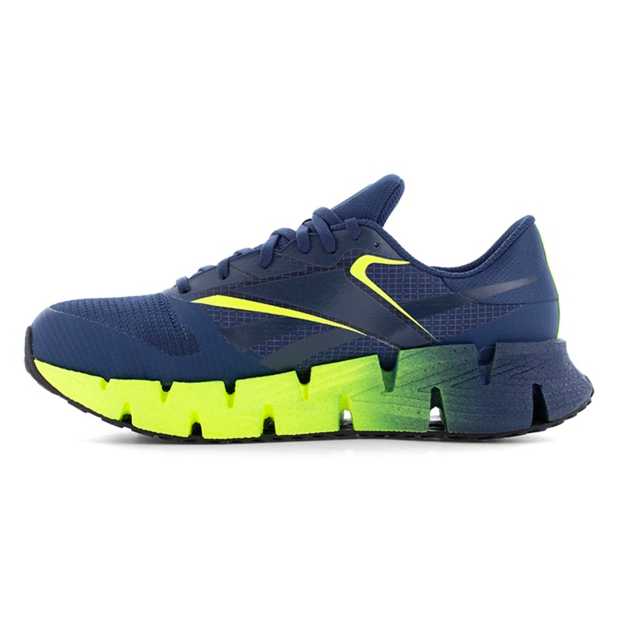 Reebok Men's RB3032 Blue and Lime FloatZig Work Composite Toe Athletic Shoes - Blue - side view 2
