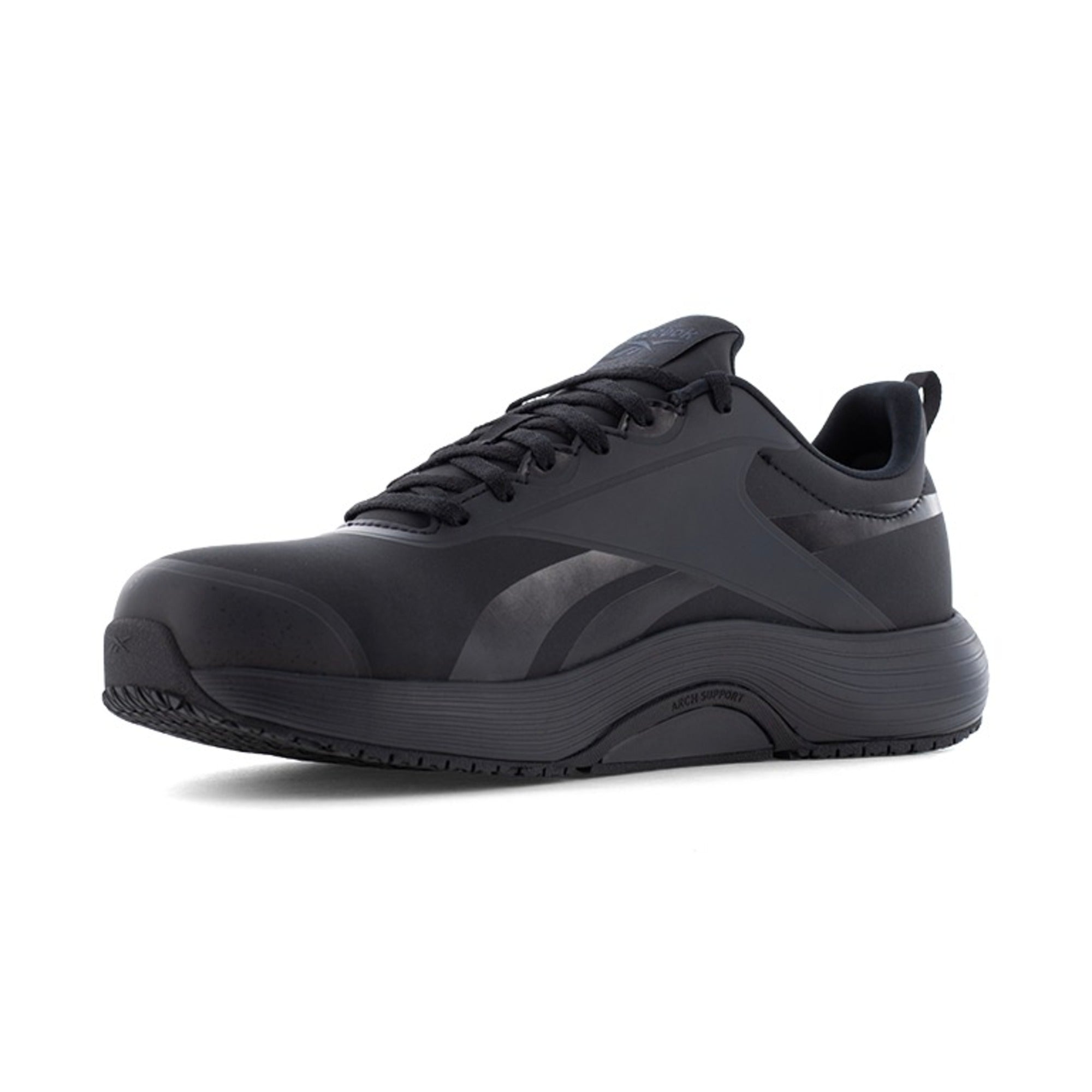 Reebok Men's RB5100 Black Lite Plus 4 Work Composite Toe Athletic Shoes SD10 - Black - angle2