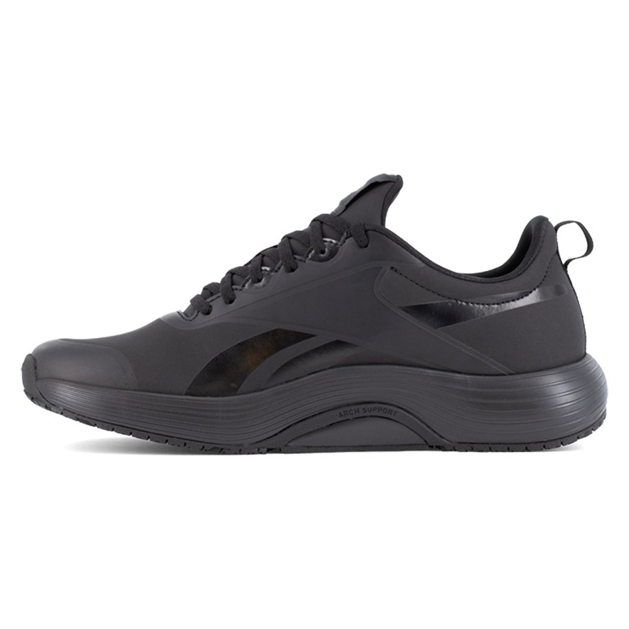 Reebok Men's RB5101 Black Lite Plus 4 Work Soft Toe Athletic - Black - side view 2
