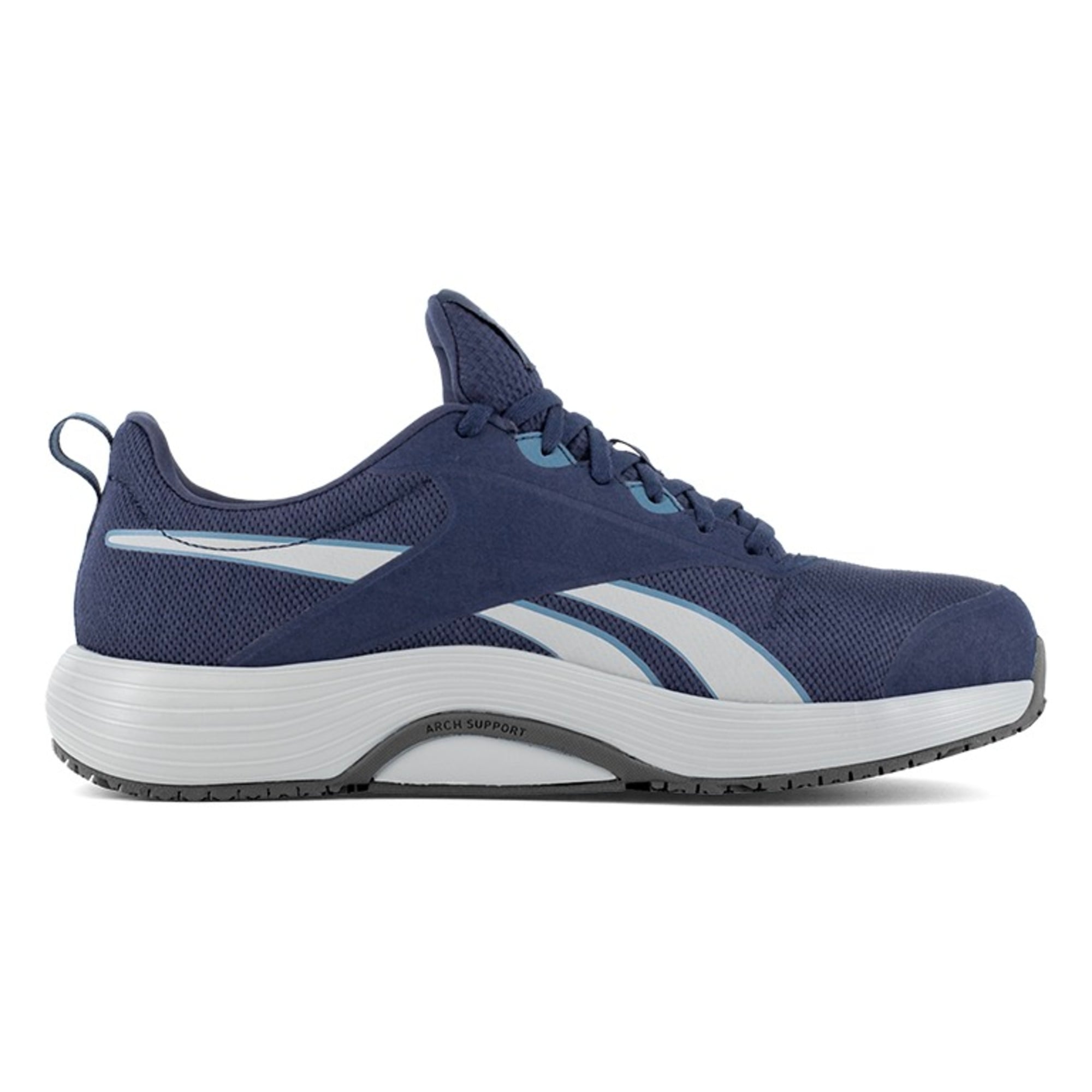 Reebok Men's RB5104 Navy and Gray Lite Plus 4 Work Composite Toe Athletic SD10 - Blue - Other Shoe Side
