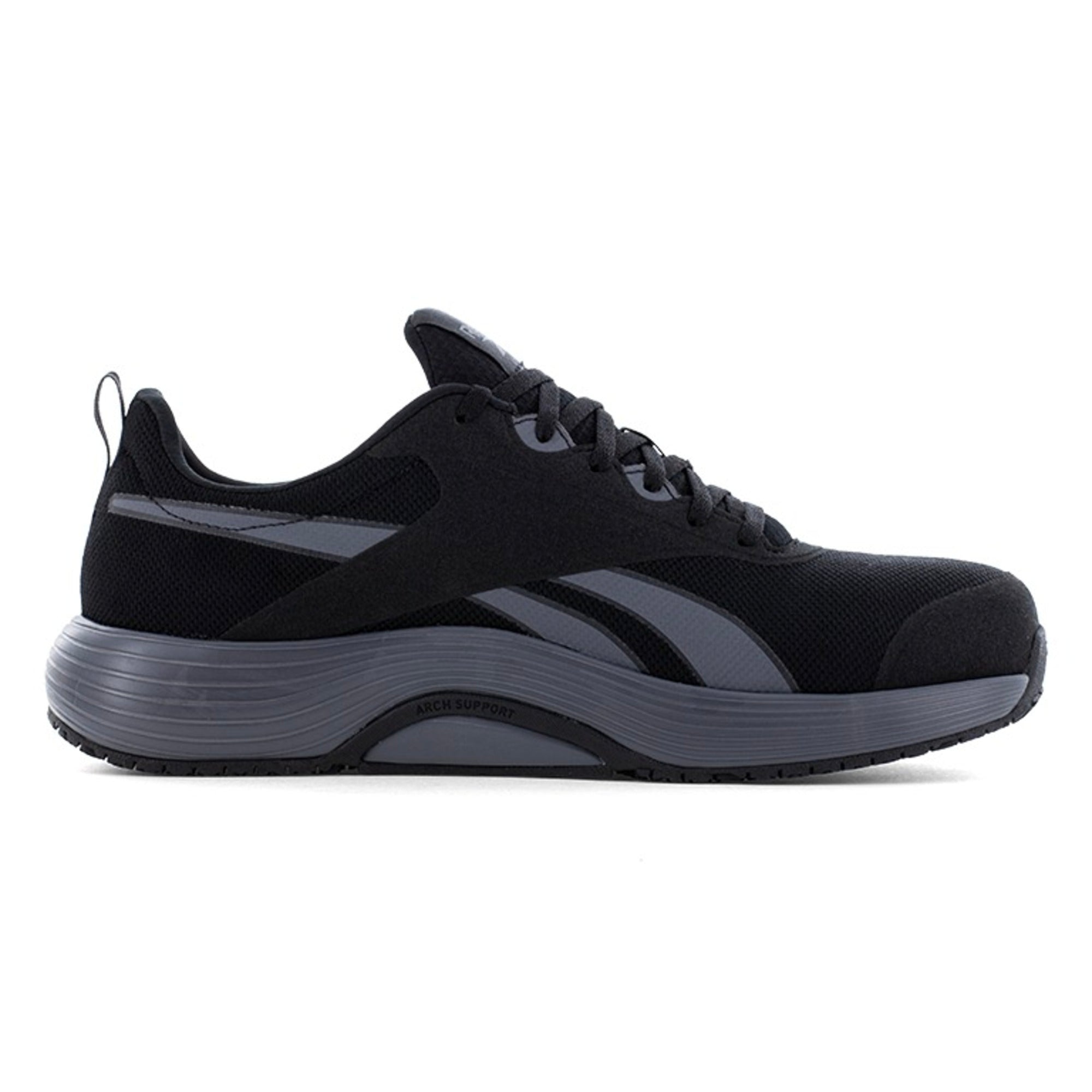 Reebok Women's RB512 Black and Gray Lite Plus 4 Work Composite Toe Athletic - Black - Other Shoe Side