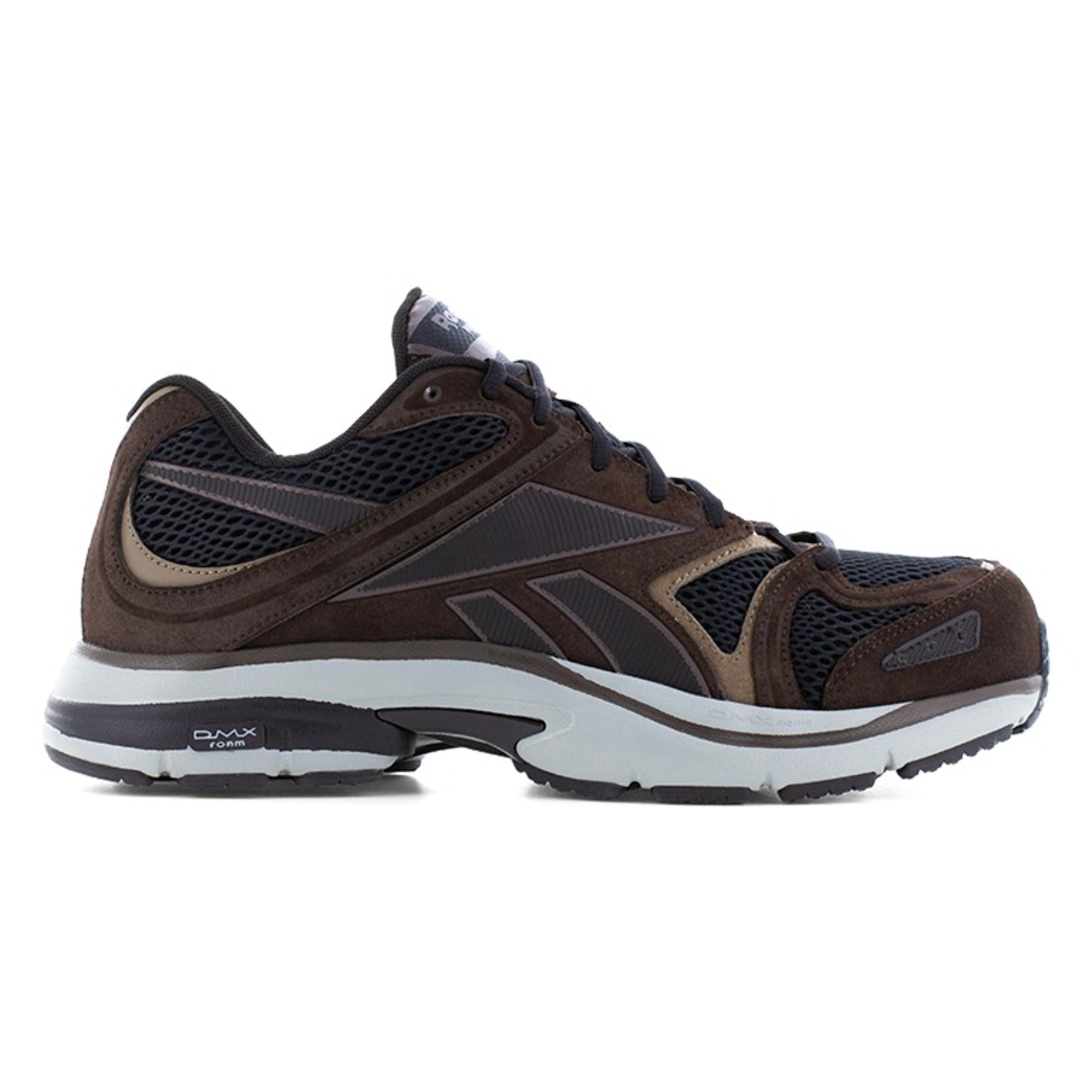 Reebok Men's RB5202 Brown and Black Premier Road Plus VI Work Composite Toe Athletic - Brown - side view