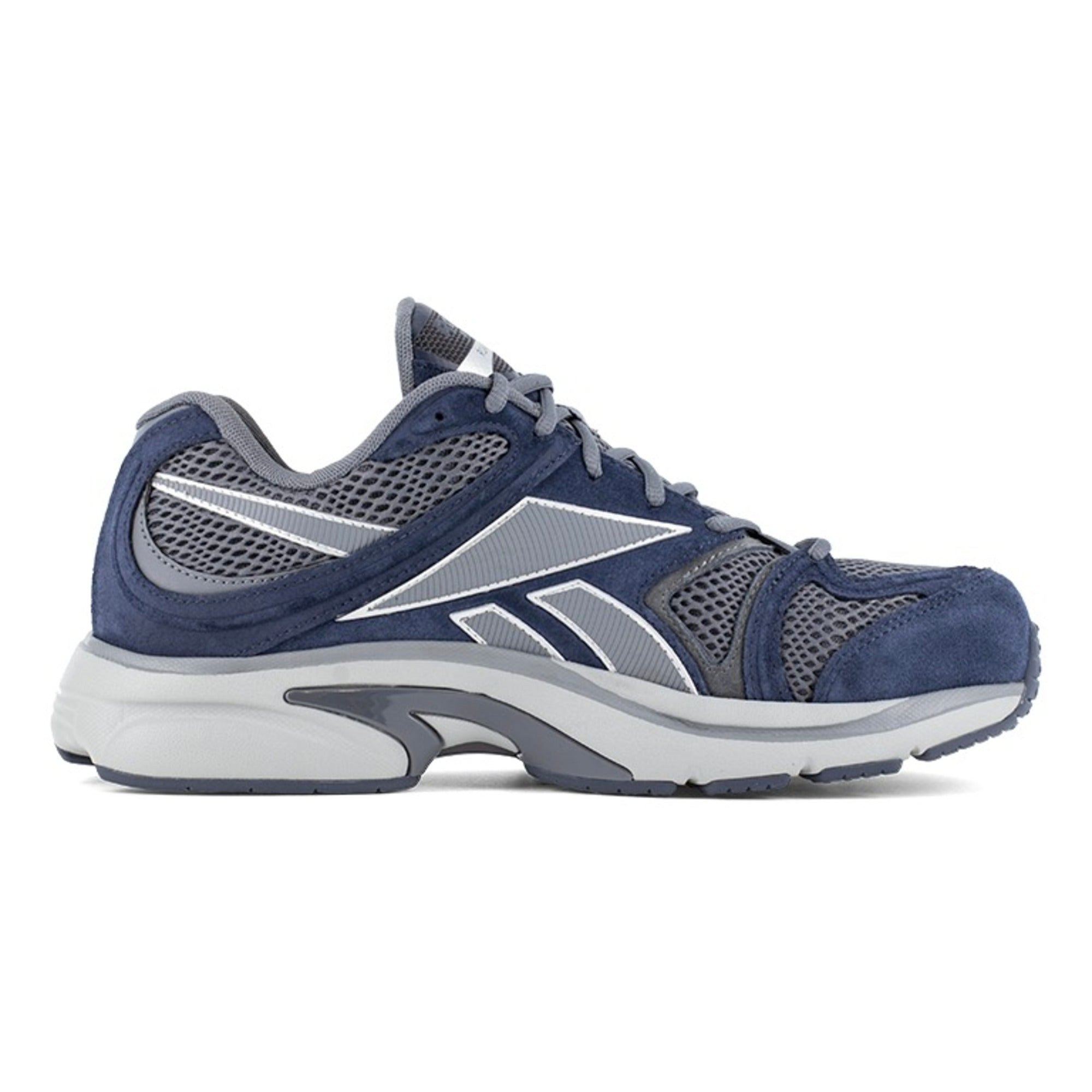 Reebok Men's RB5203 Navy and Gray Premier Road Plus VI Work Composite Toe Athletic - Blue - Other Shoe Side