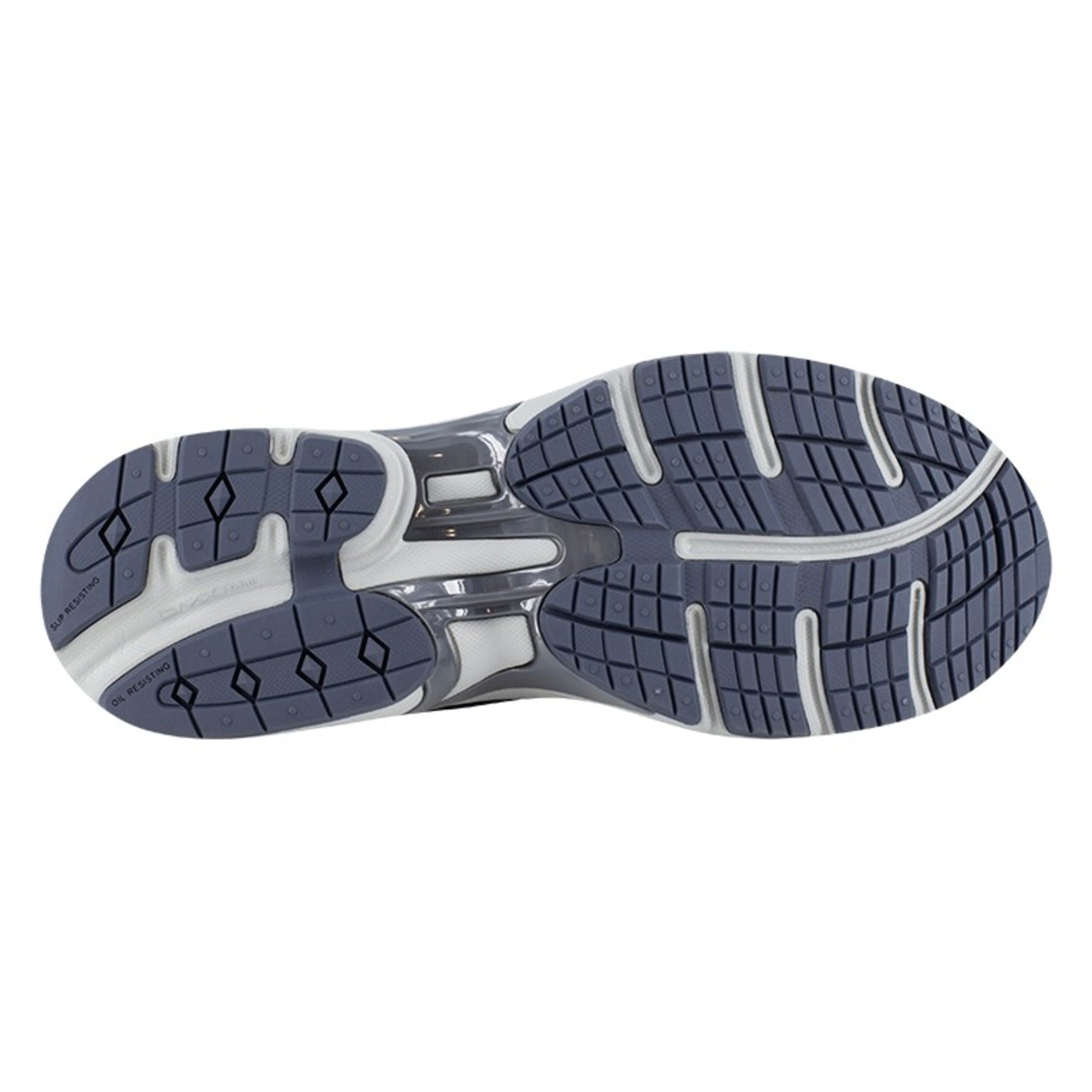 Reebok Men's RB5203 Navy and Gray Premier Road Plus VI Work Composite Toe Athletic - Blue - bottom view