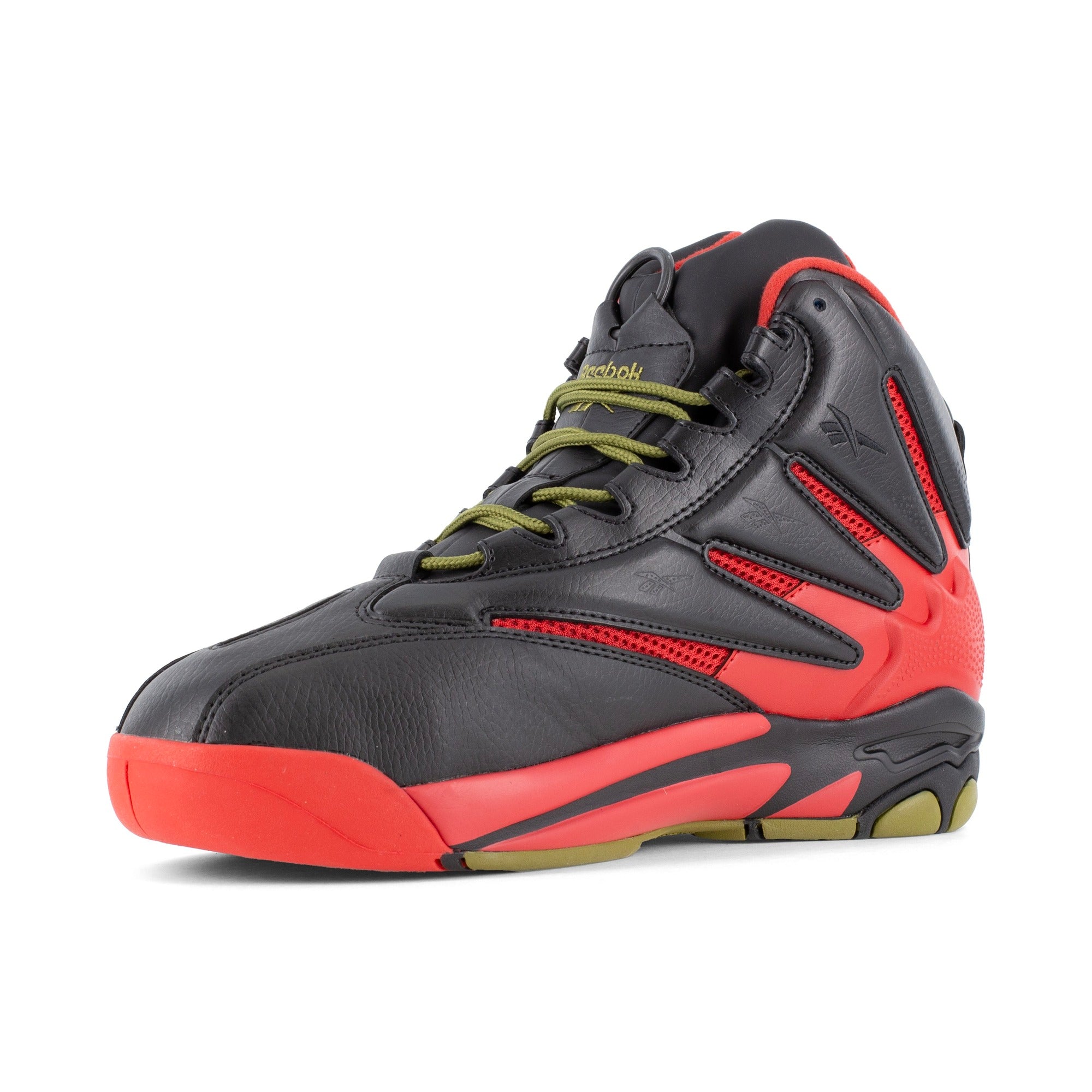Reebok Men's RB9400 Black and Red The Blast Work Composite Toe Athletic - Black - angle2