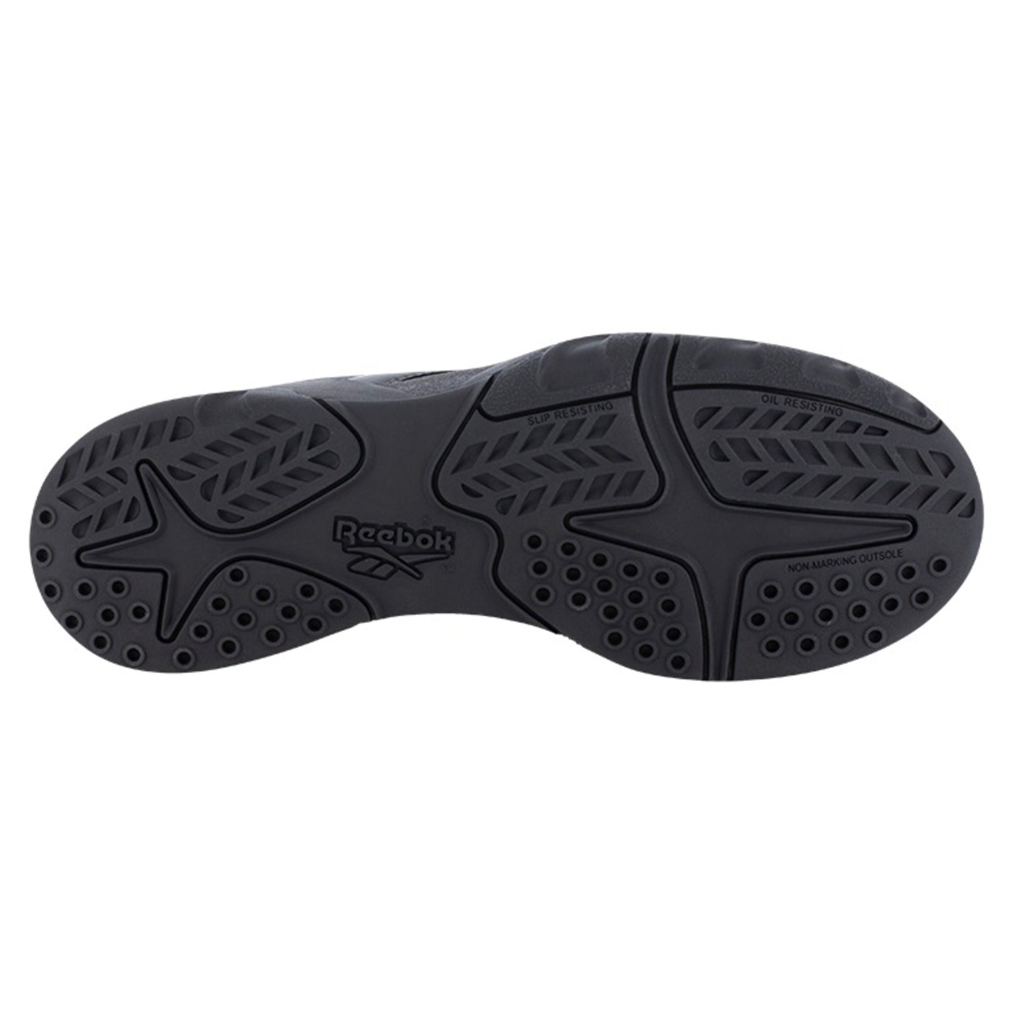 Reebok Men's RB9420 Black ATR Decimator Work Composite Toe Athletic - Black - bottom view