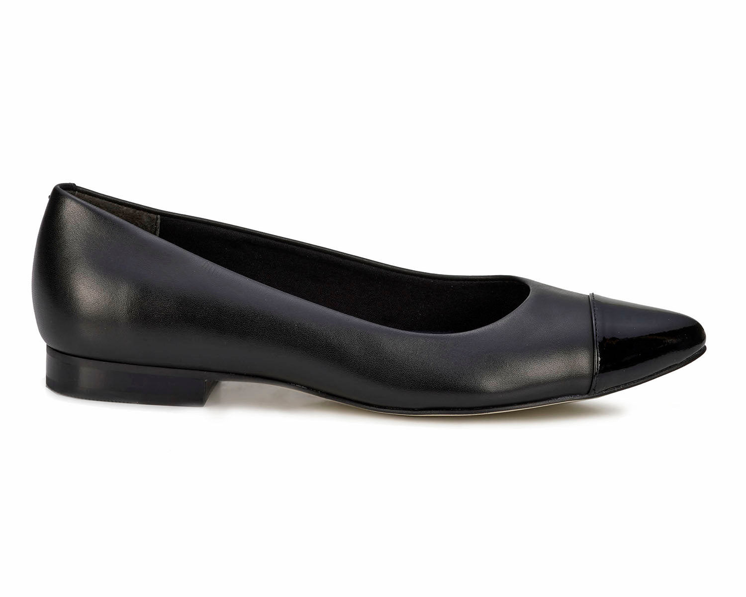 Ros Hommerson Remi Women's Flat Shoe - Black Leather - Outside View