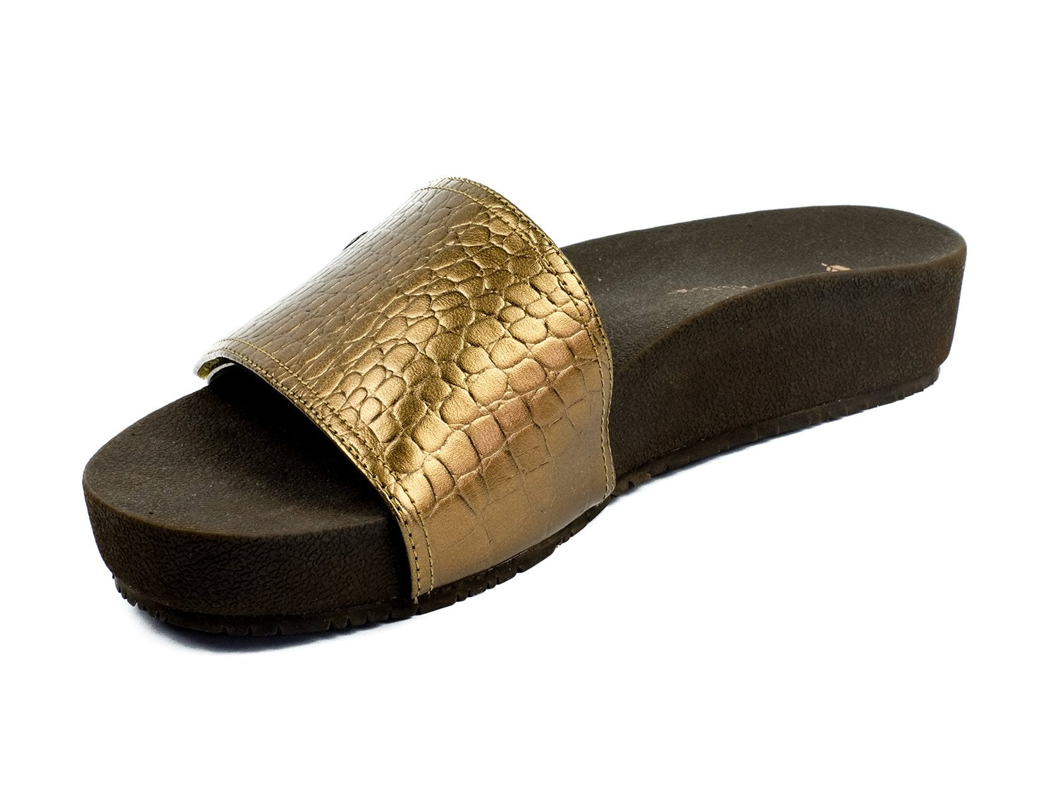 Revitalign Breezy Slide Comfort Wedge Sandal - Bronze 2