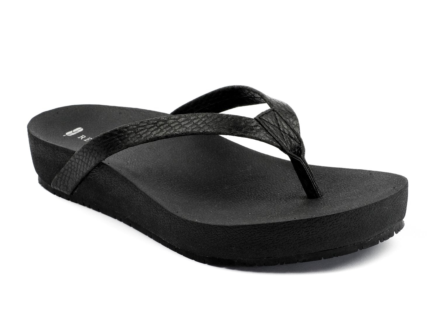 Revitalign Sandy Arch Supportive Platform Sandal in Black
