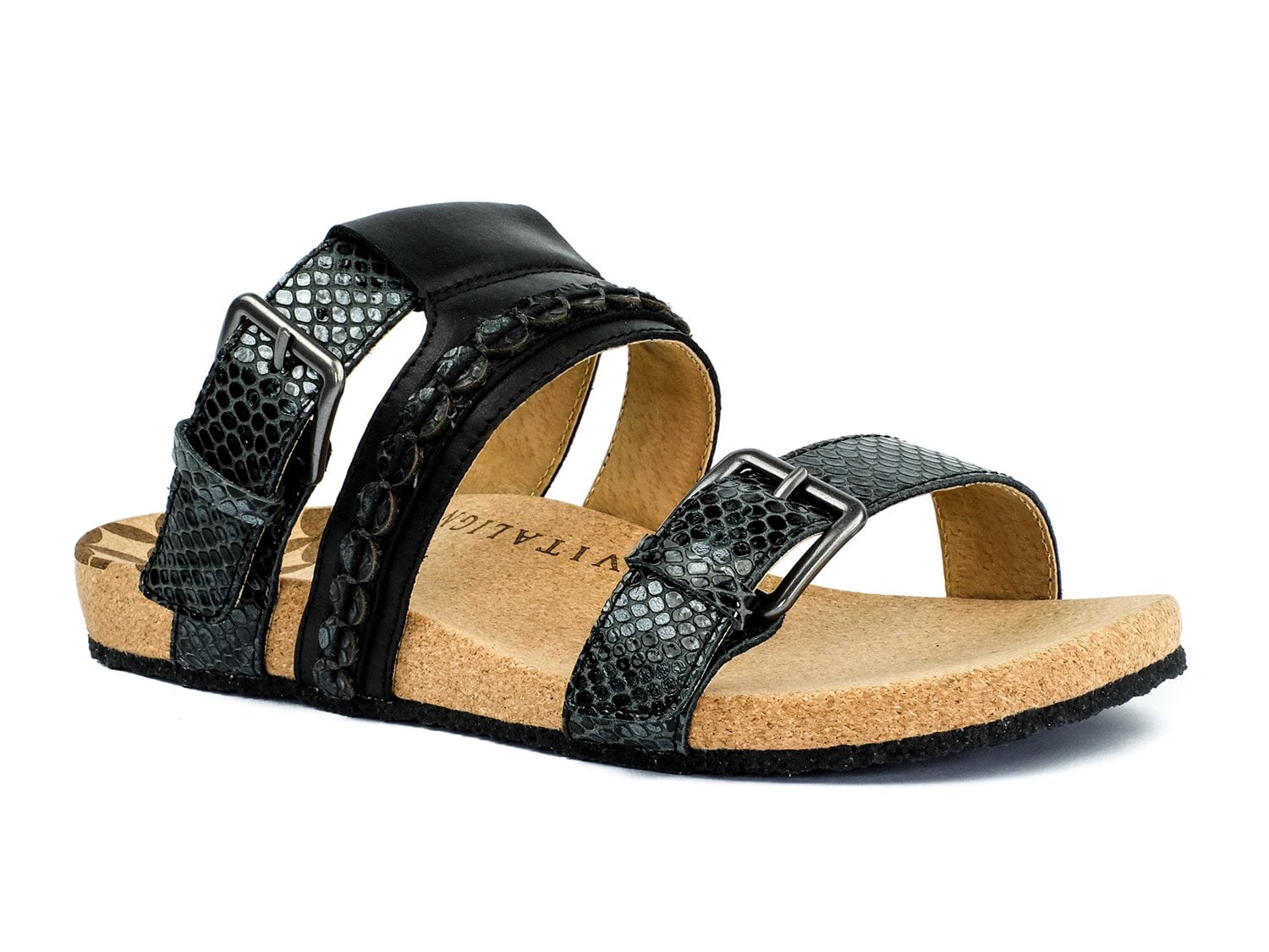 Revitalign Sofia - Women's Supportive Slides in Black