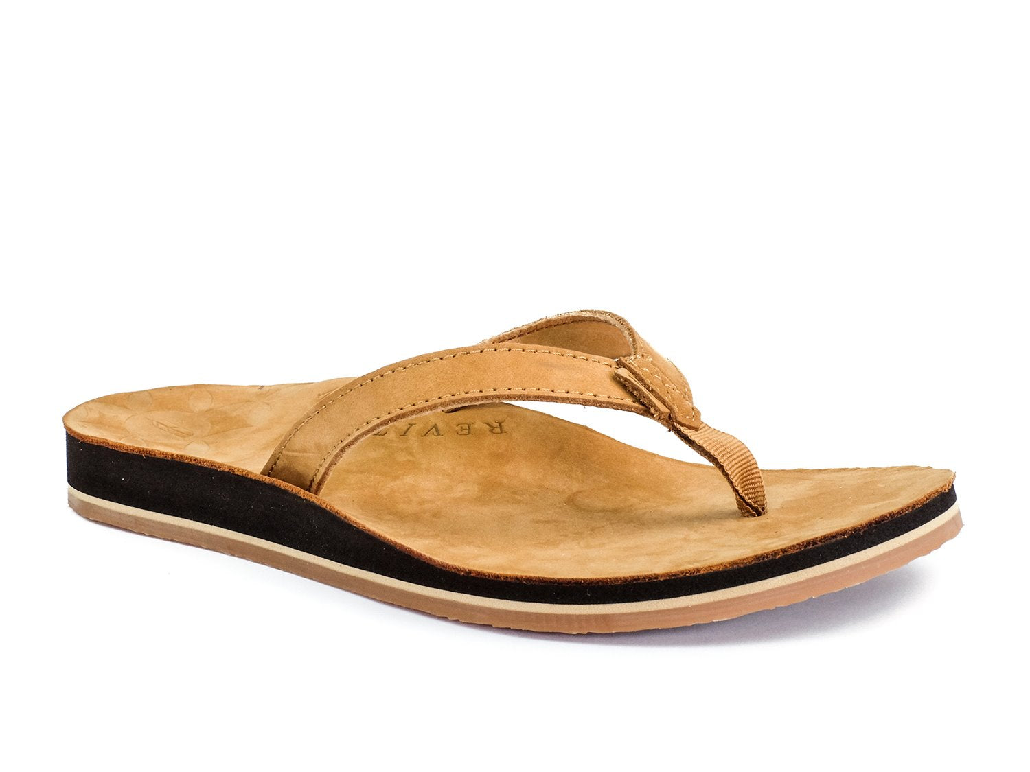 Revitalign Zuma - Women's Leather Sandal in Tan