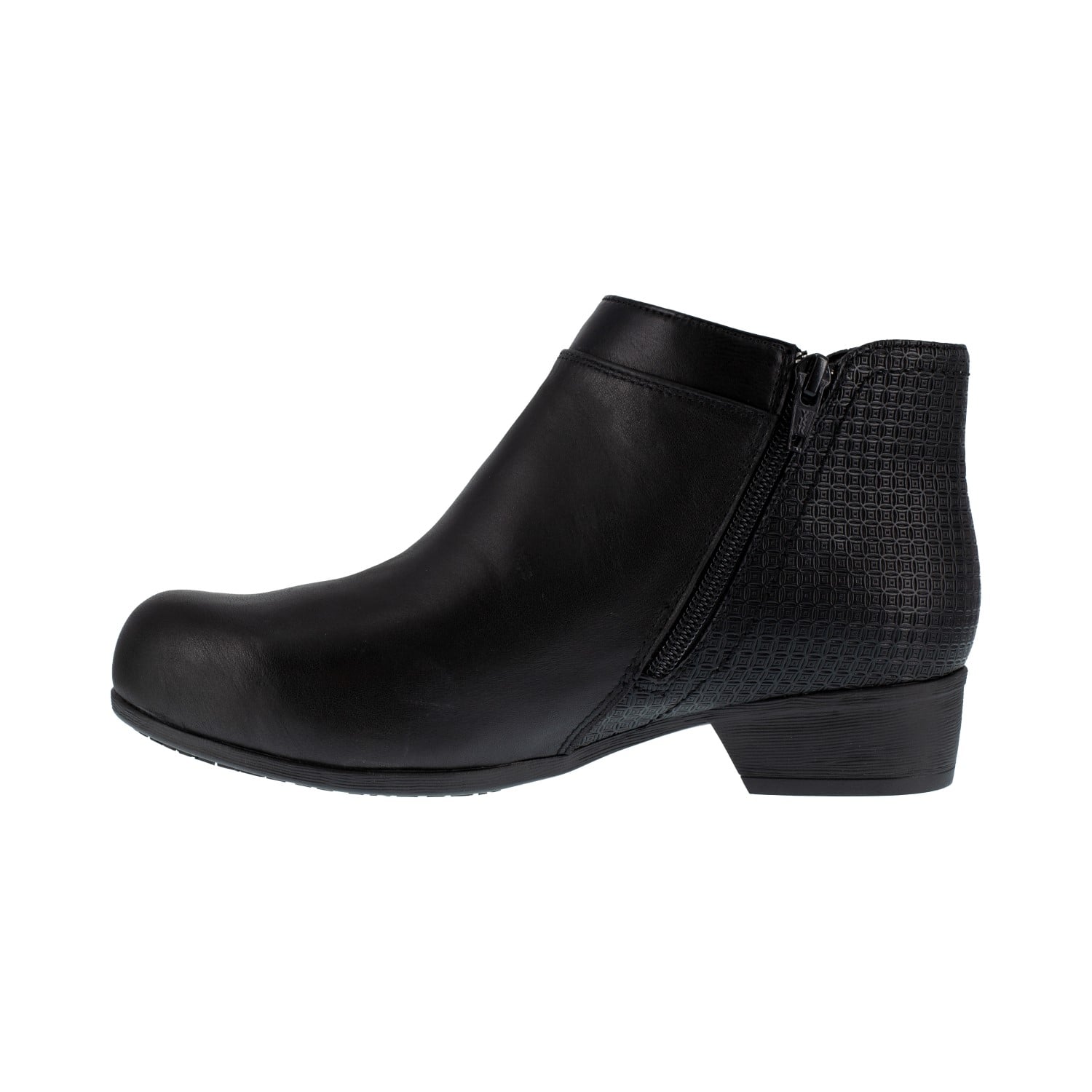 Rockport Works Carly Women's Steel Toe Safety Boot - Black - Side View