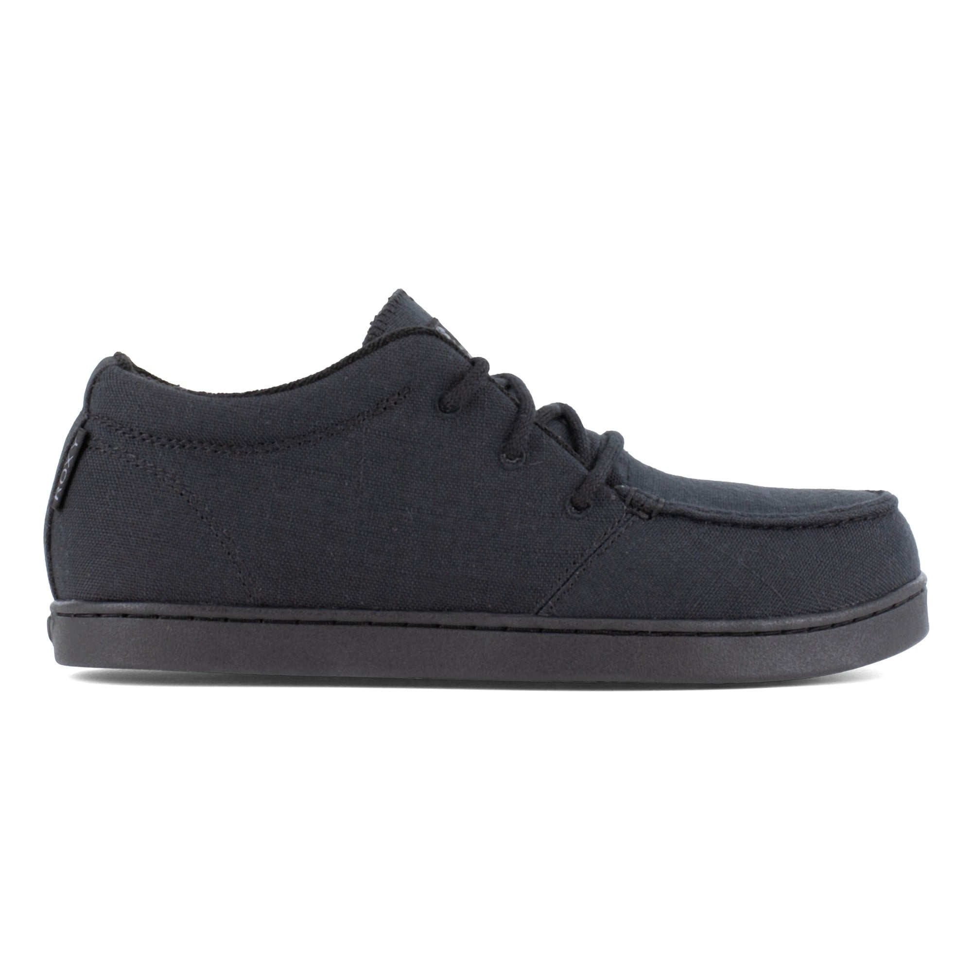 Roxy at Work Minnow Work Women's Composite Toe - Casual Work Mid-Cut - Black Women's Work Shoe - Black - side view