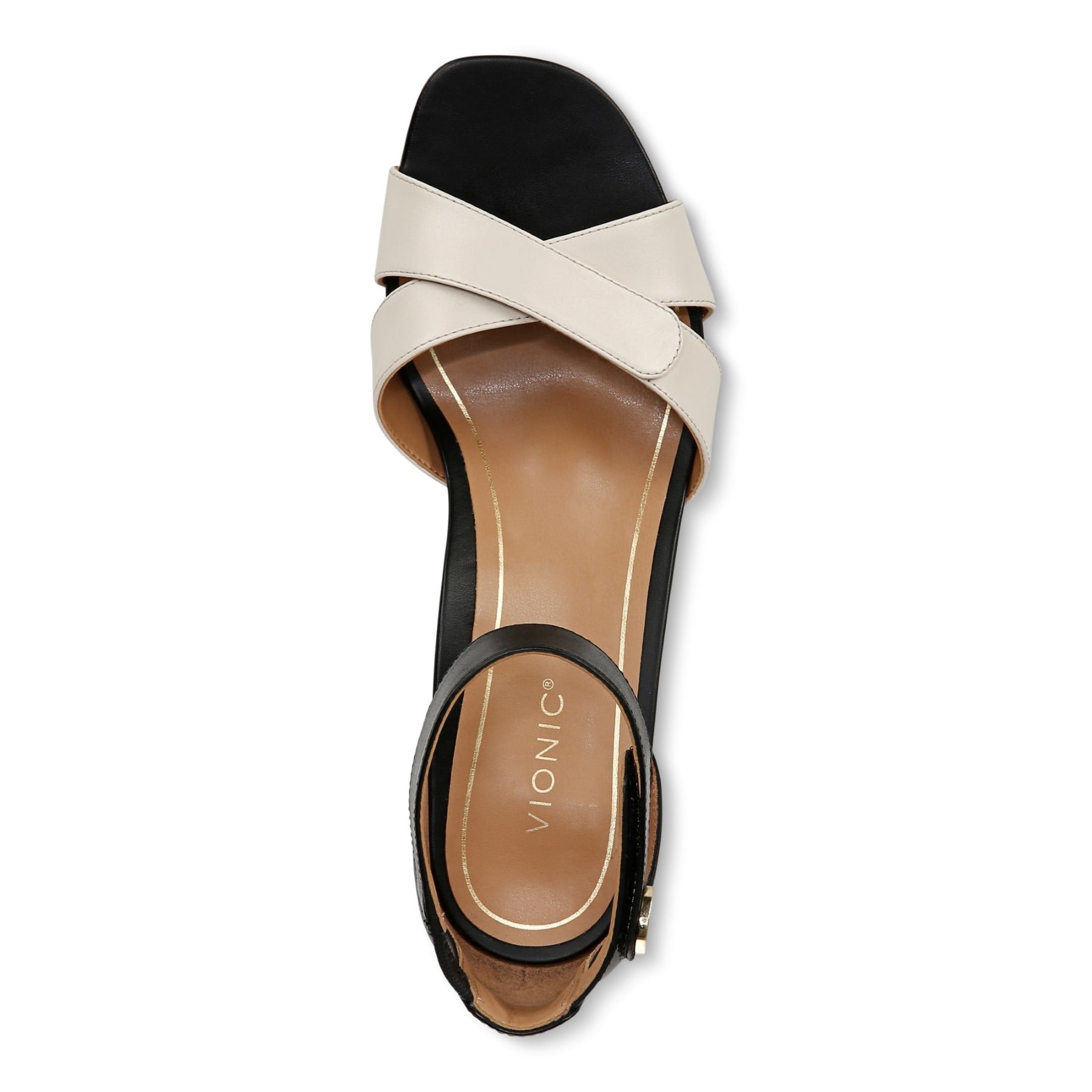 Vionic Salinas Women's Supportive Orthotic Heeled Shoe - Black/Cream - Top