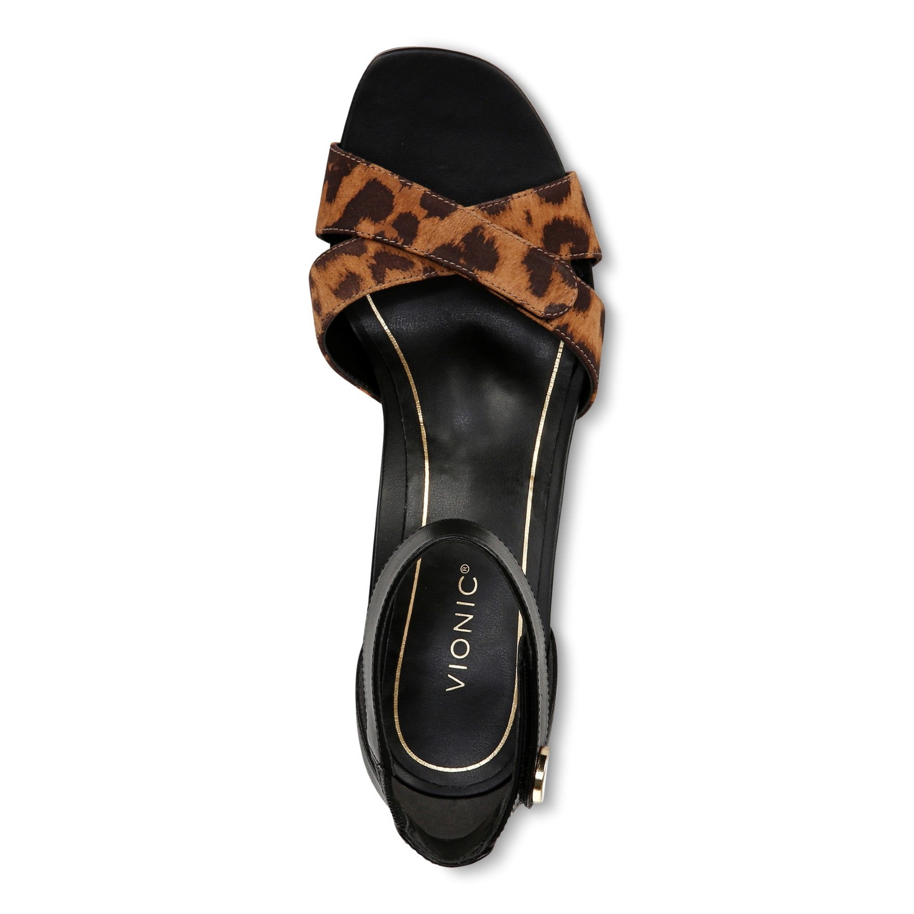 Vionic Salinas Women's Supportive Orthotic Heeled Shoe - Black/Tan - Top